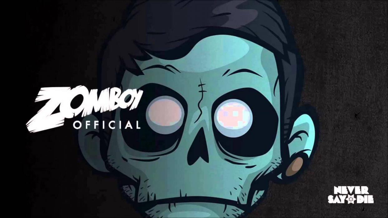 1244x700 ZOMBOY Dance Electro House Edm Disco Electronic Pop Dubstep Hip Hop D J Disc Jockey Dark Horror Evil Zombie Poster Wallpaperx1080