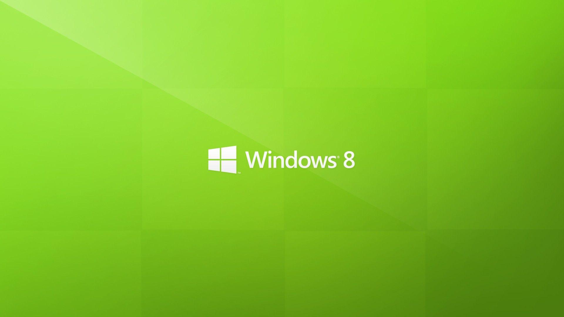 1920x1080 HD Green Windows 8 Wallpaper