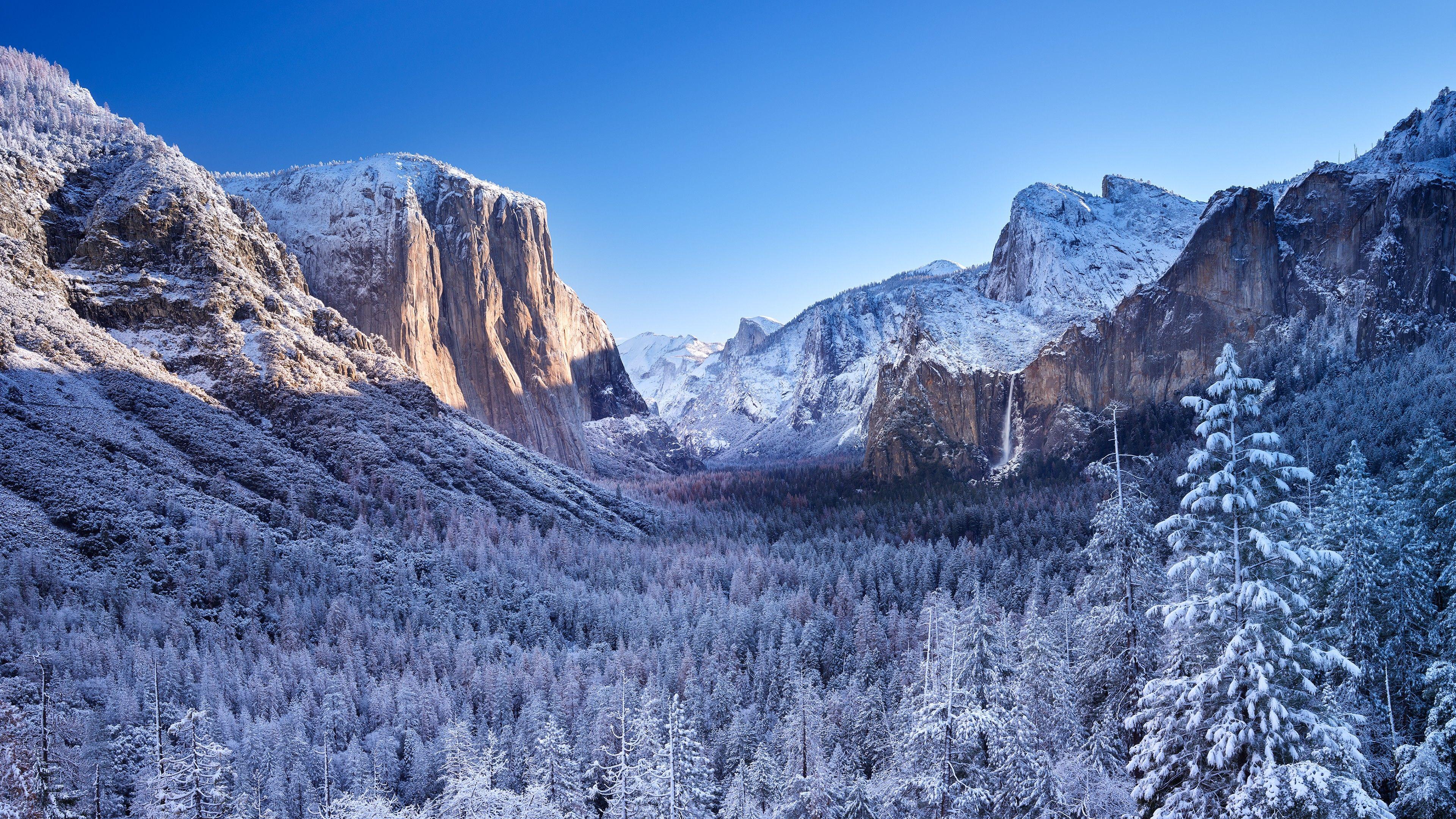 3840x2160 Yosemite National Park Winter 4K Wallpaper