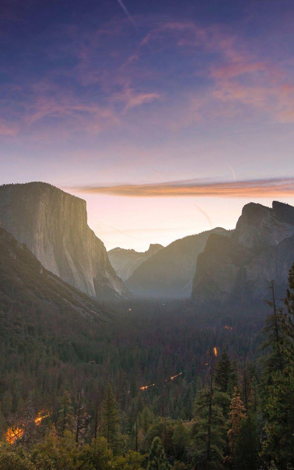 950x1520 Yosemite Valley Sierra Nevada 4K Ultra HD Mobile Wallpaper