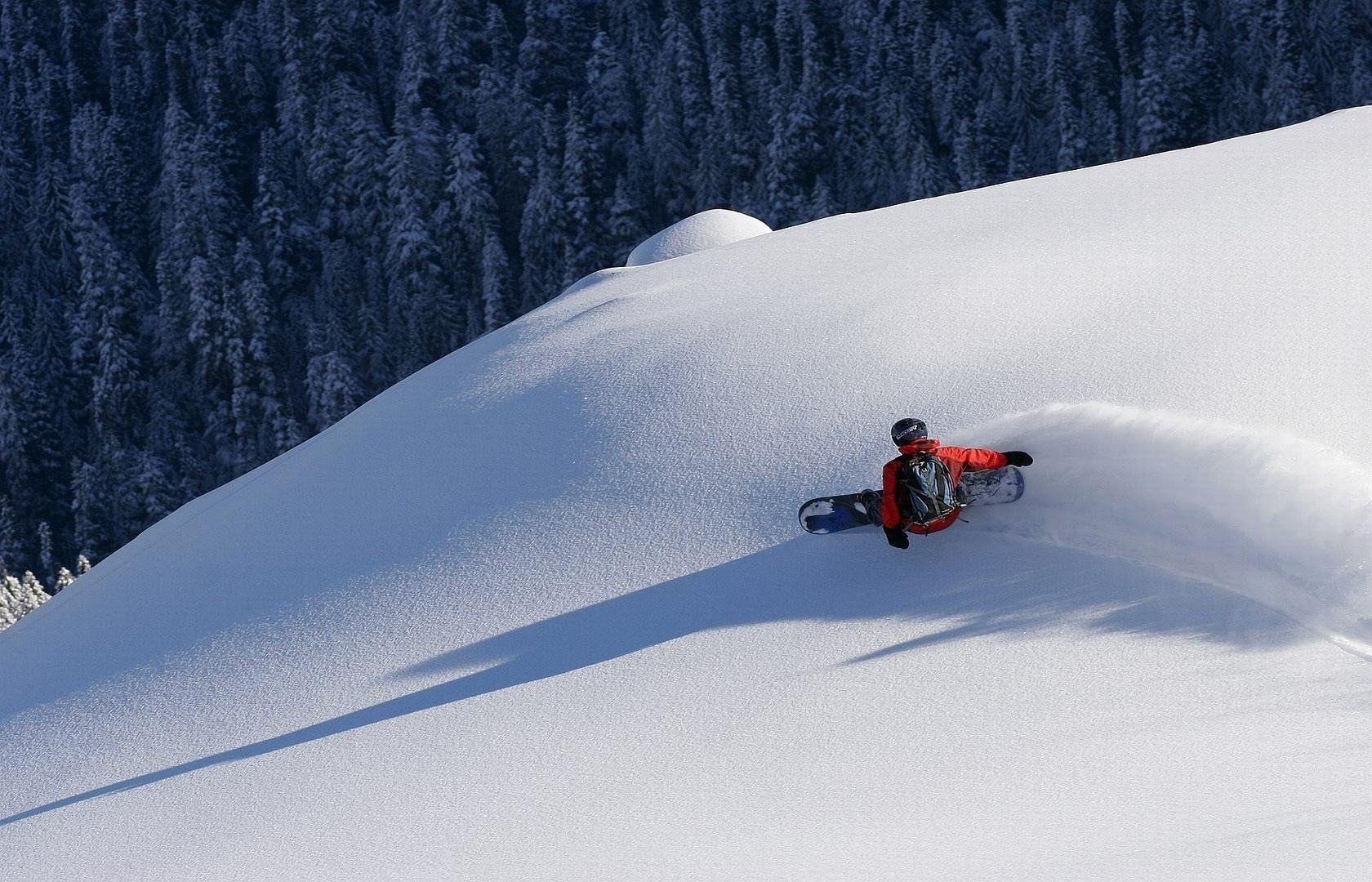 1680x1080 Artistic Snowboarding Wallpaper 1680×1080