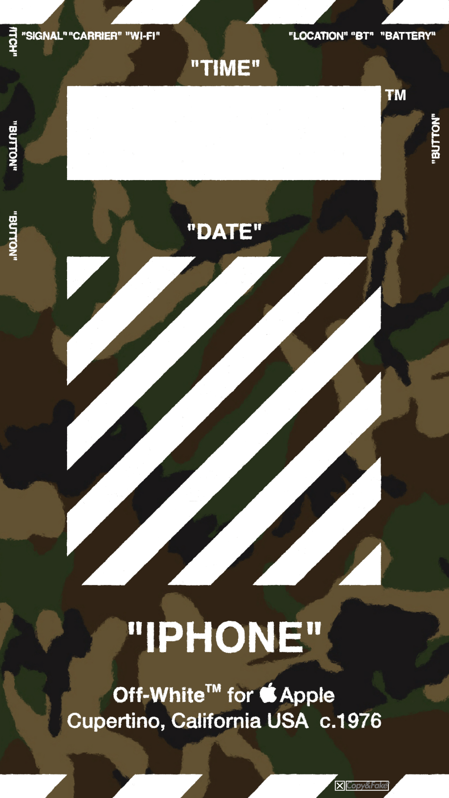 1500x2668 Off White Supreme Wallpaper