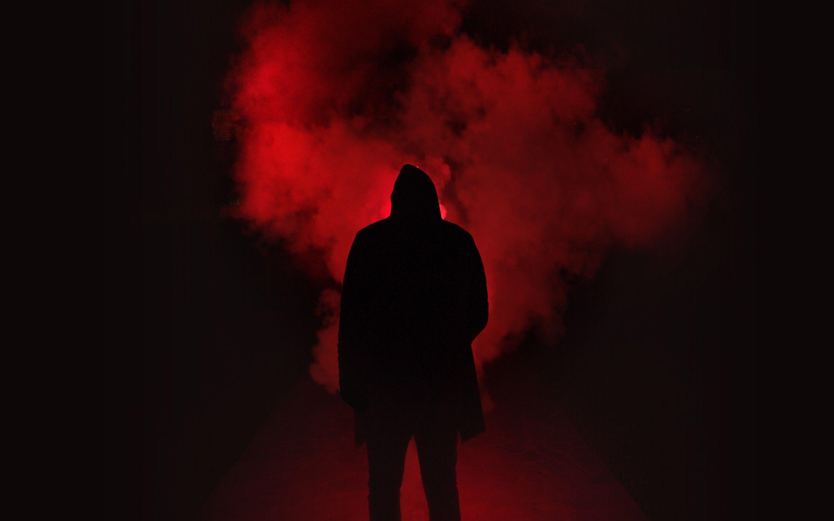 2880x1800 Red Smoke Wallpaper