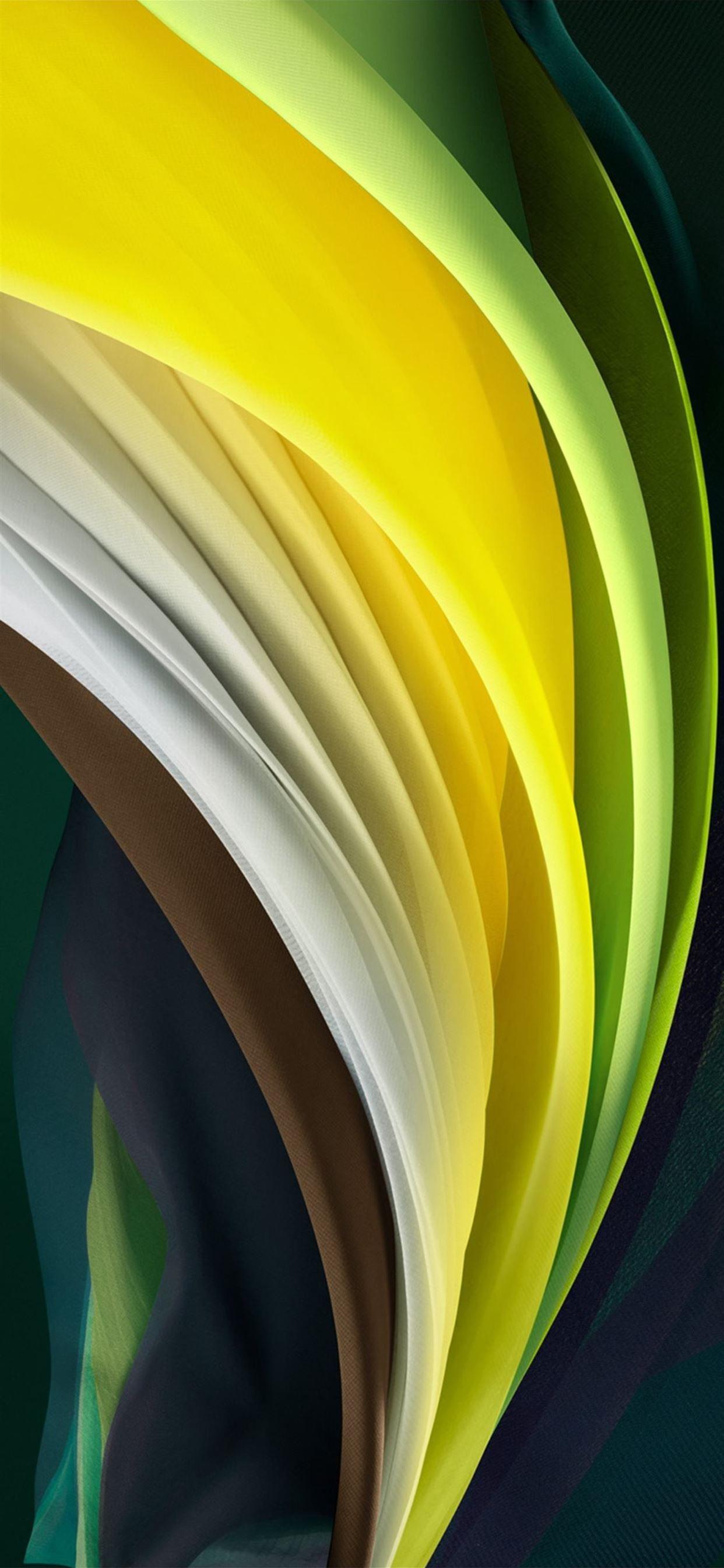 1242x2688 iphone se 2020 stock wallpaper Silk Green Light iPhone X Wallpaper Free Download