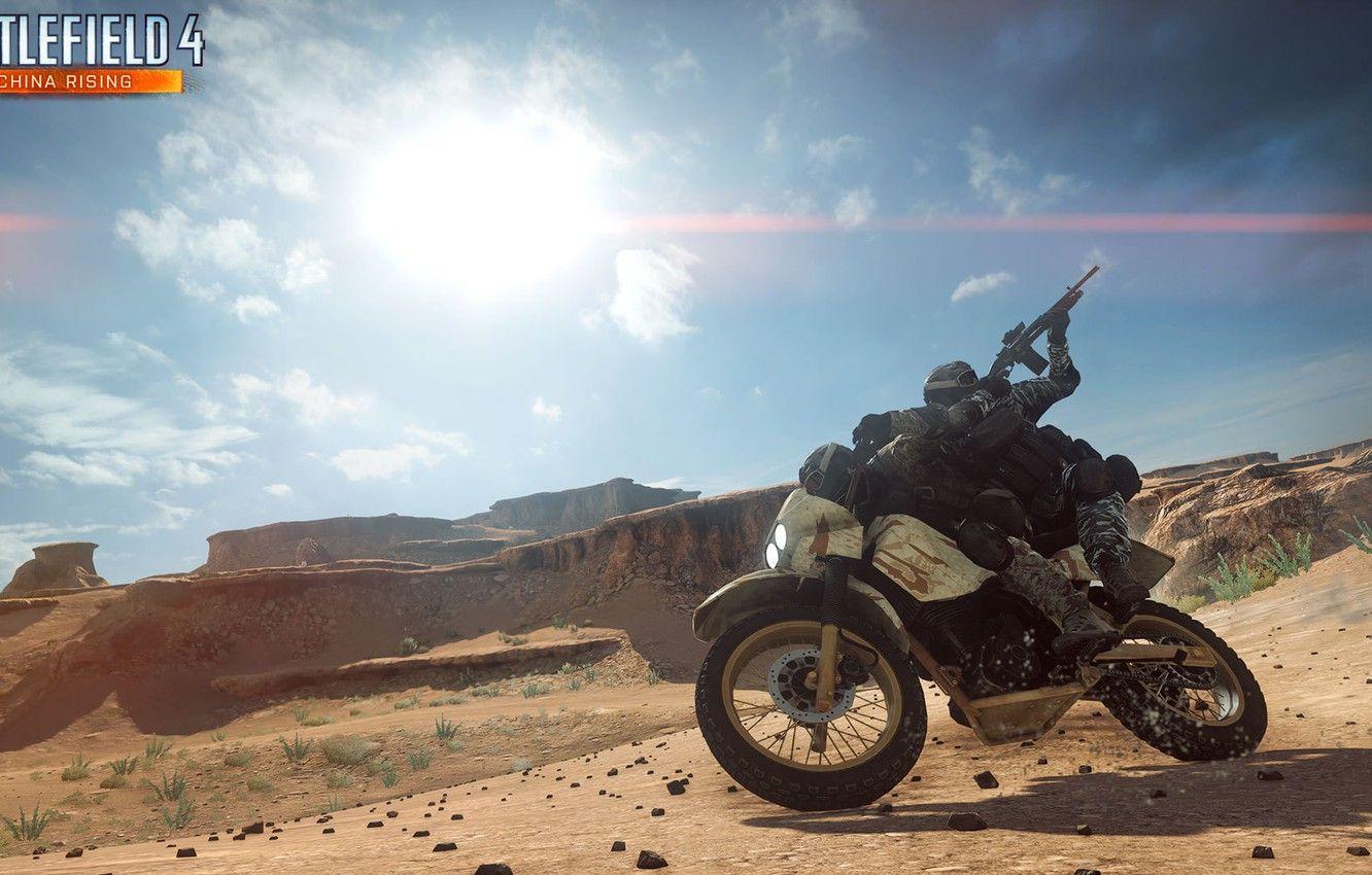 1332x850 Wallpaper desert, bike, silk road, Battlefield - for desktop, section игры