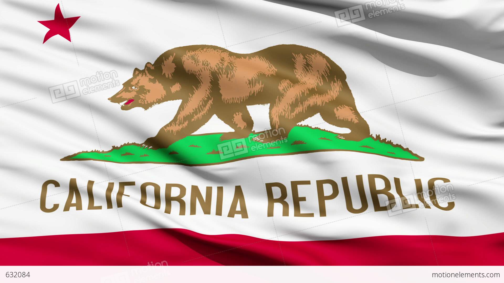 1920x1080 California Flag Wallpaper