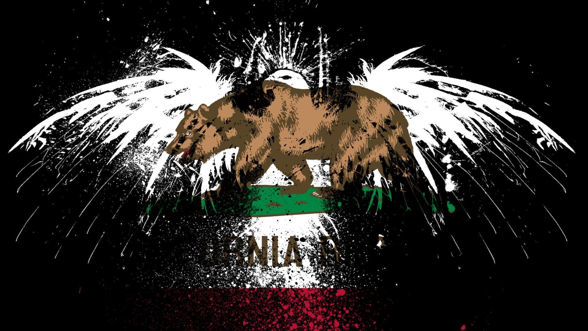1920x1080 California Flag Wallpaper