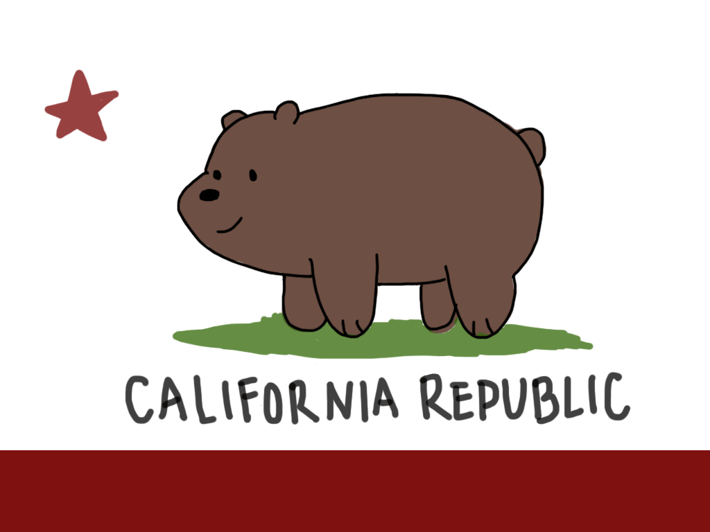 1024x768 Animated California State Flag