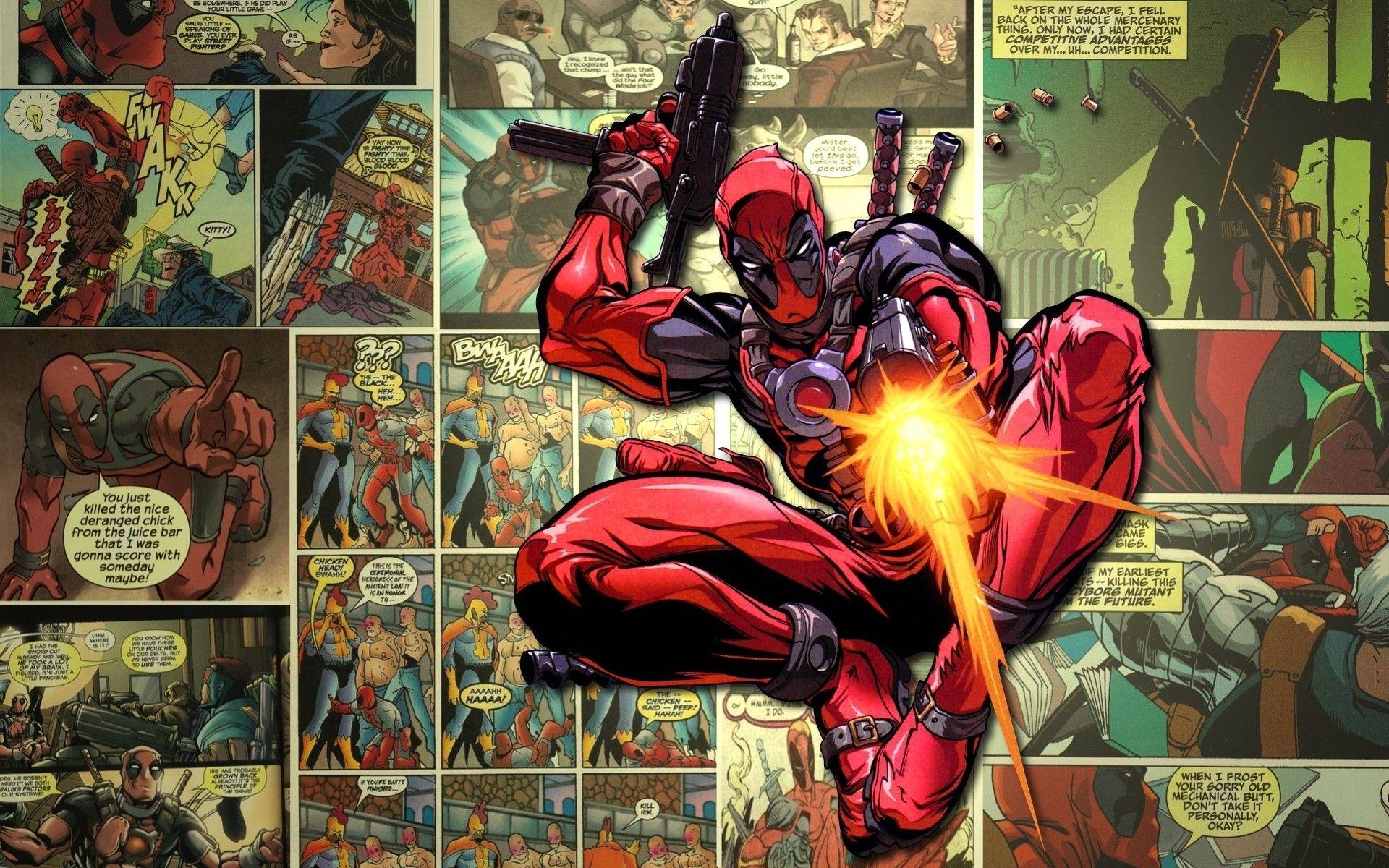 1920x1200 Deadpool and Harley Quinn Wallpaper