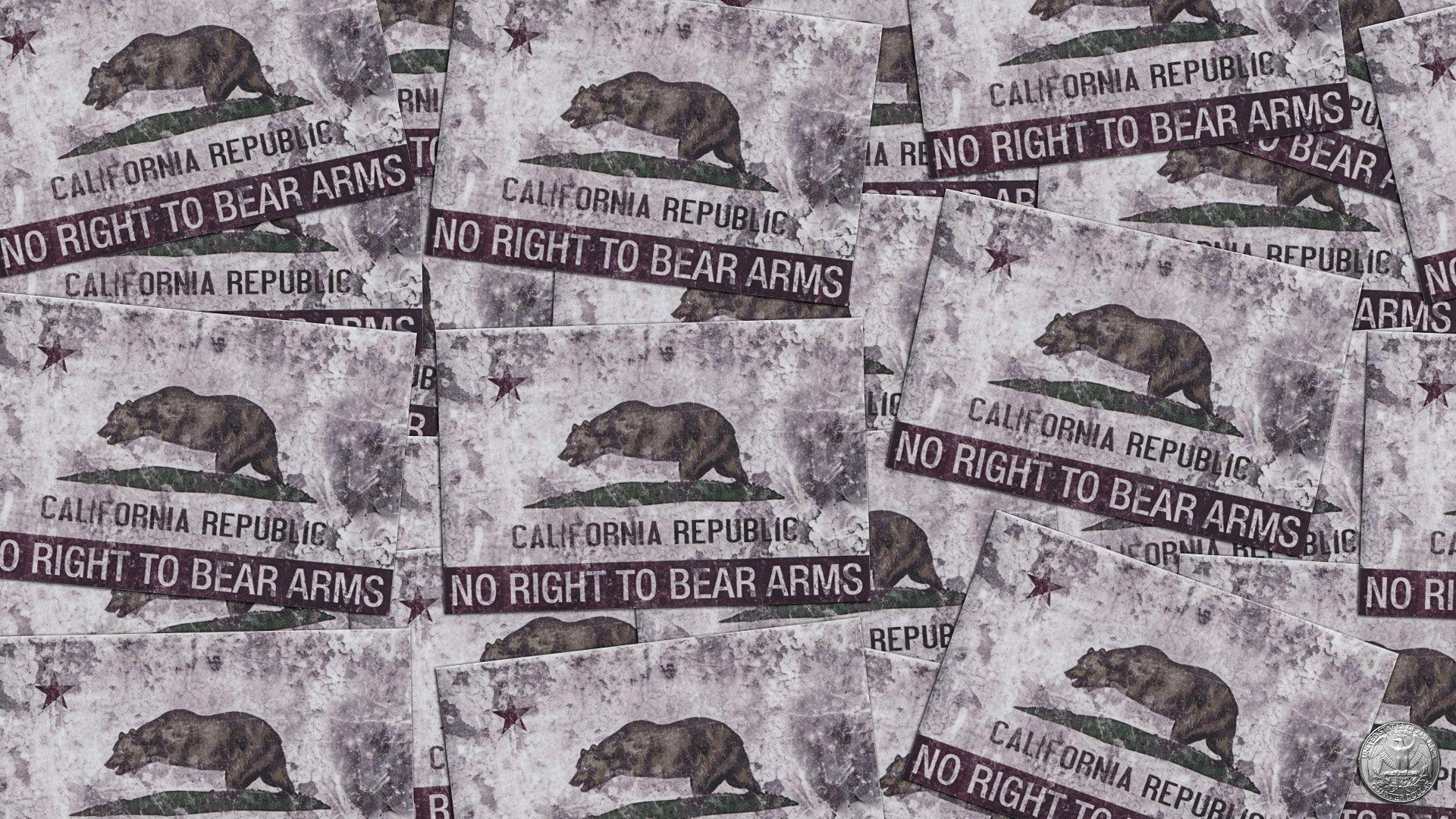 1920x1080 California No Right To Bear Arms Sticker Detail