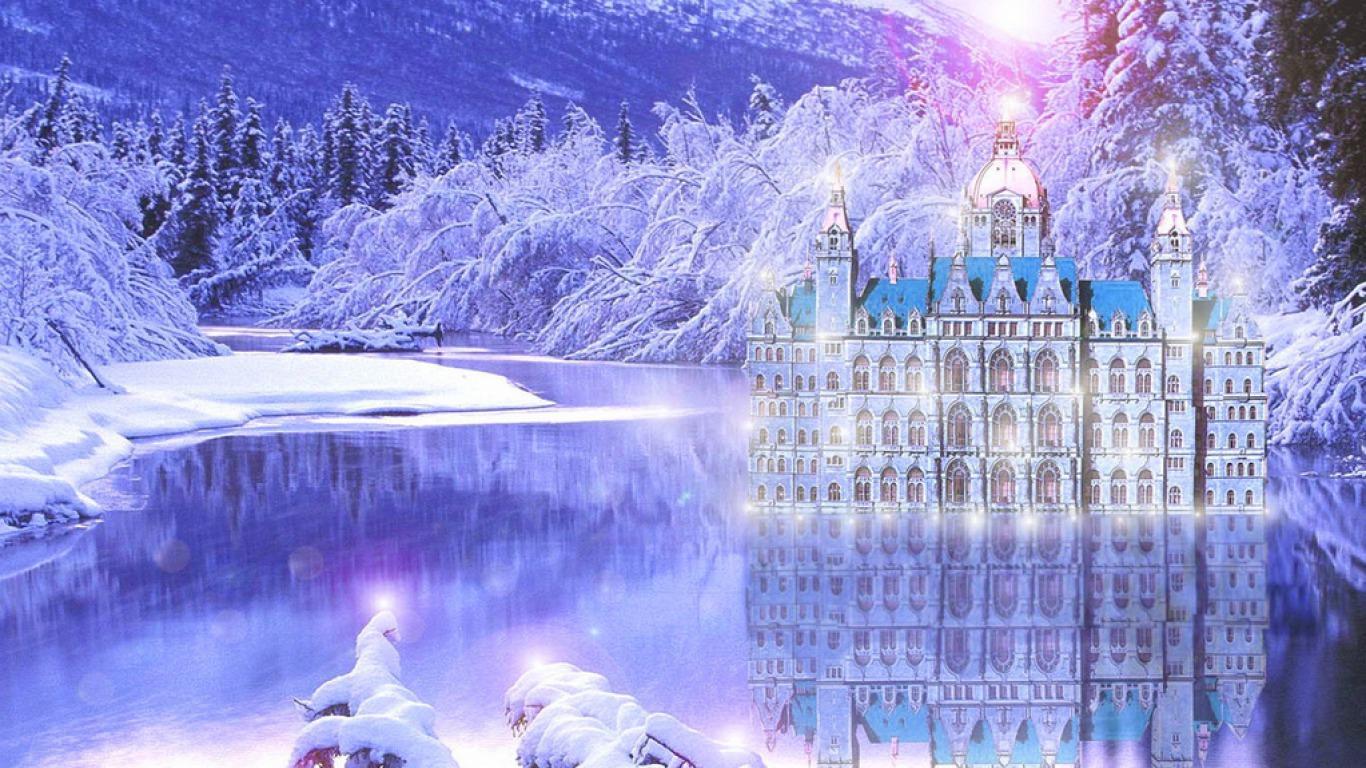 1366x768 Magical Winter Wallpaper