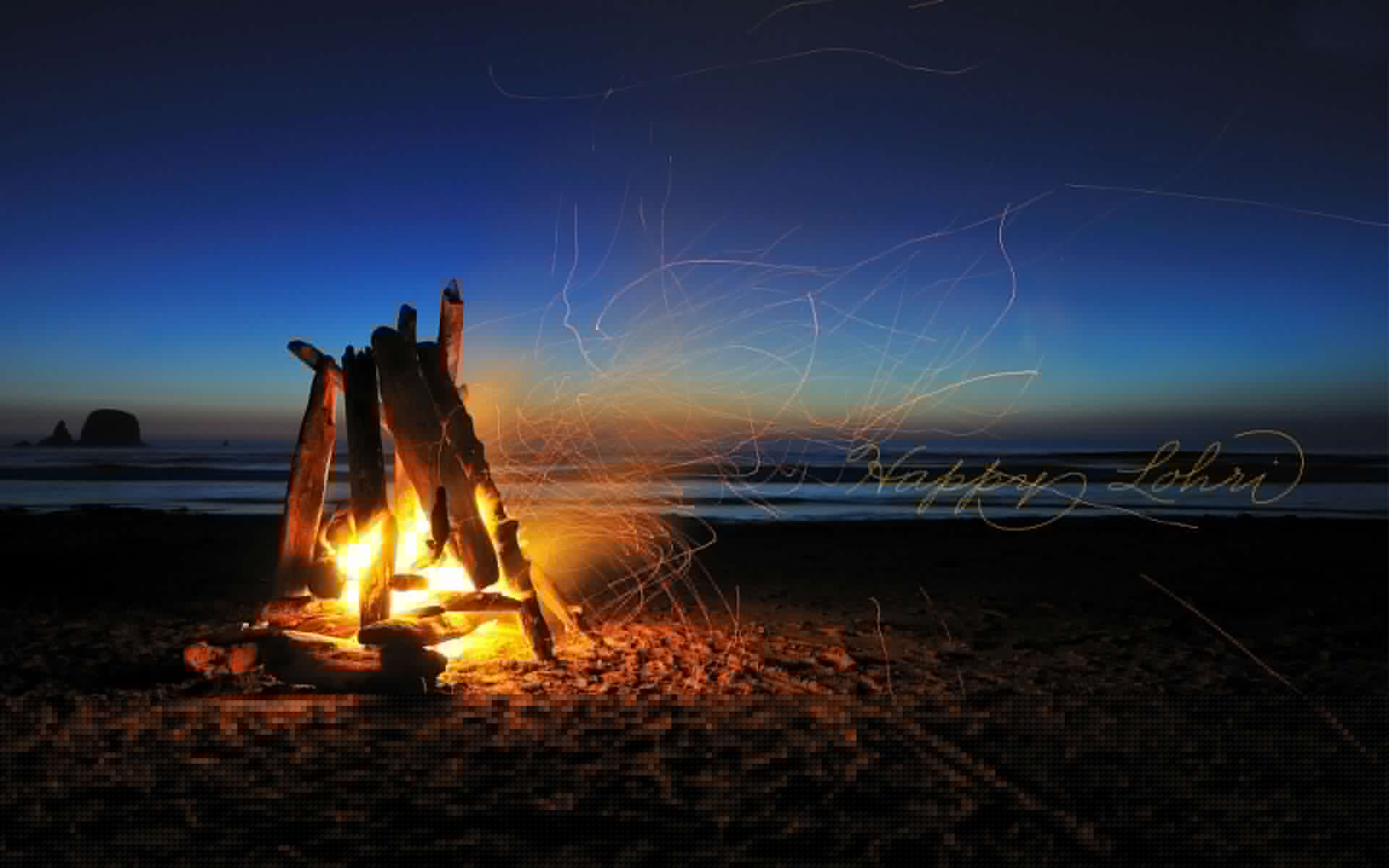 1920x1200 Campfire Wallpaper