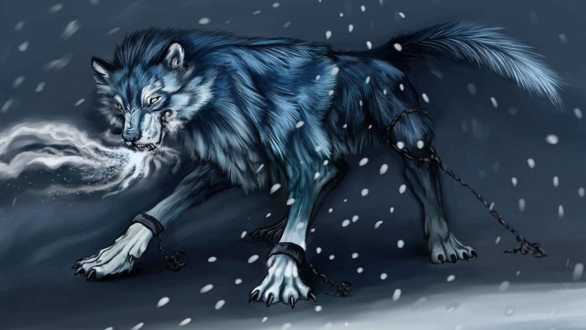 1920x1080 Cool Anime Wolf Wallpaper (1920x1080)