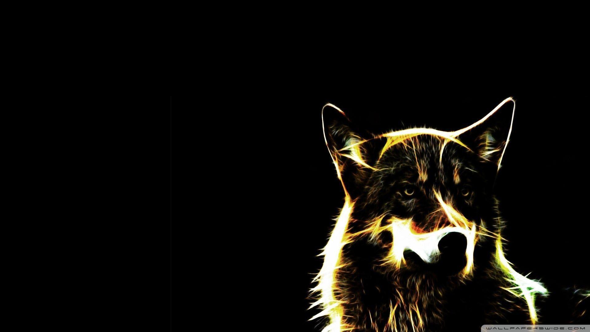 1920x1080 Dark Wolf Wallpaper background picture