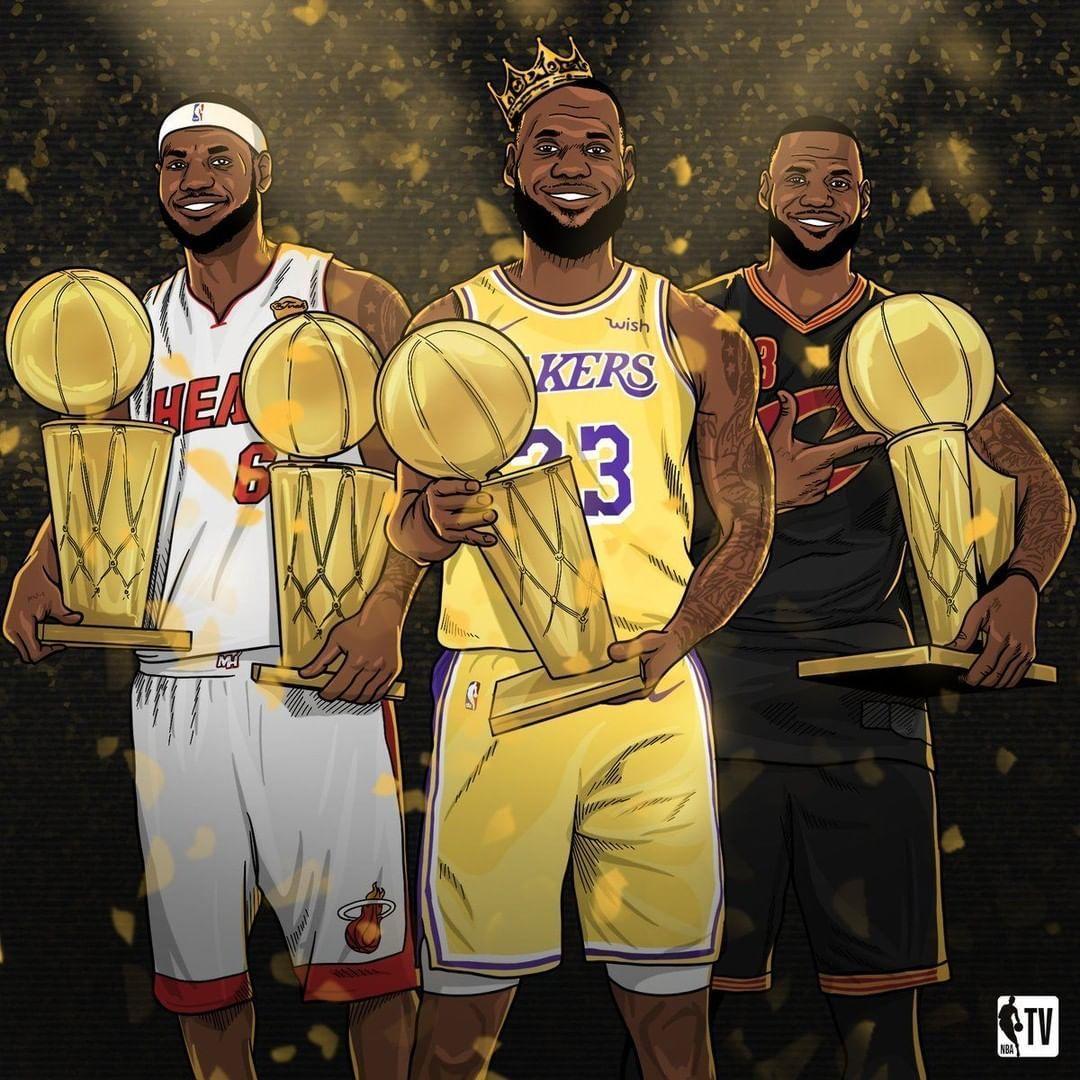 1080x1080 nbatv on Instagram: “3 teams ☑️ 4 championships ☑️ is in a league of his own. #NBAFin. Lebron james wallpaper, Nba wallpaper, Basketball photography