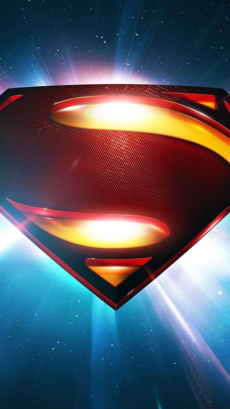 750x1334 Superman Space Logo Man Of Steel iPhone 8 Wallpaper Free Download