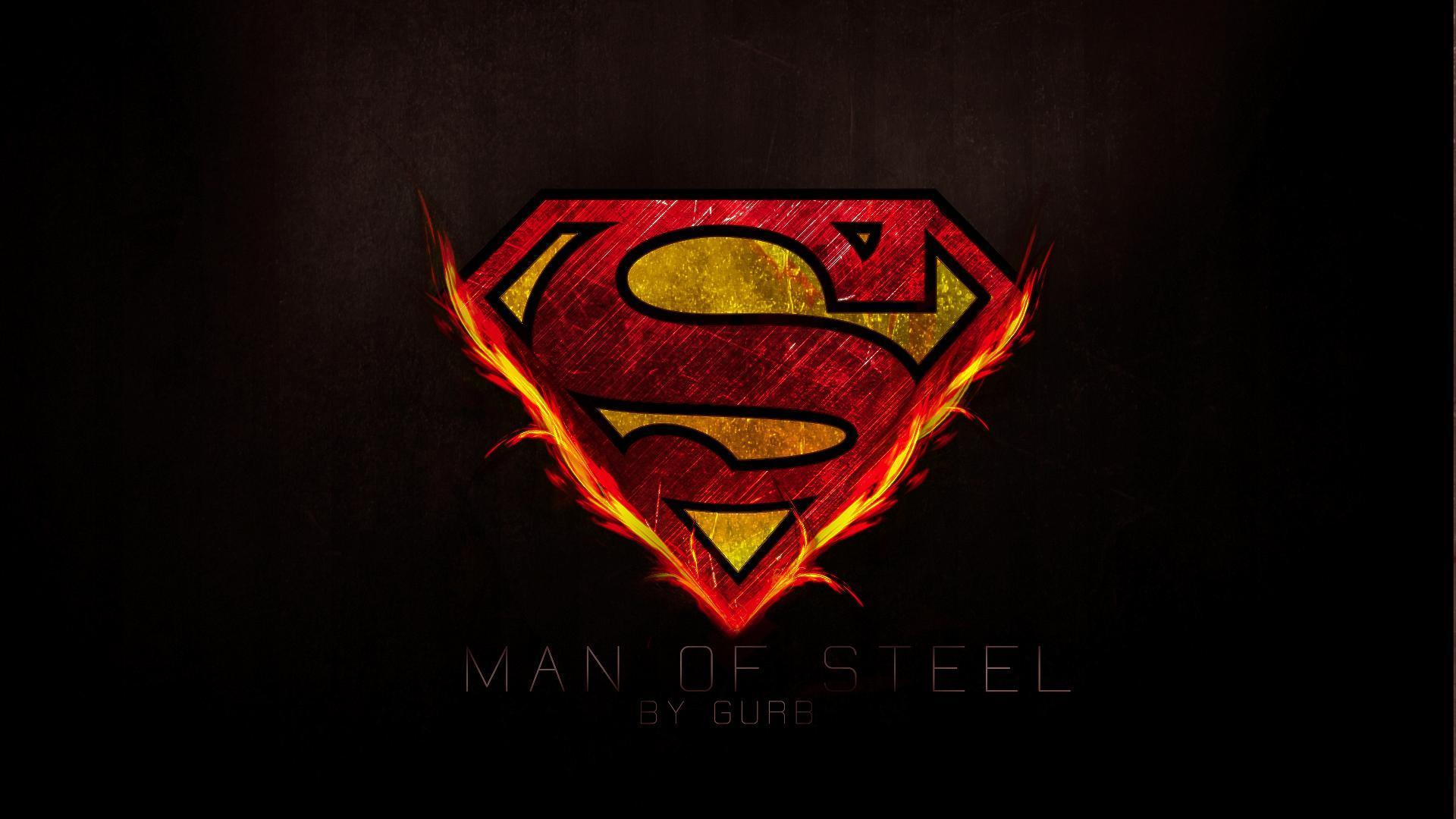 1920x1080 Man Of Steel Superman Logo Wallpaper:1920x1080