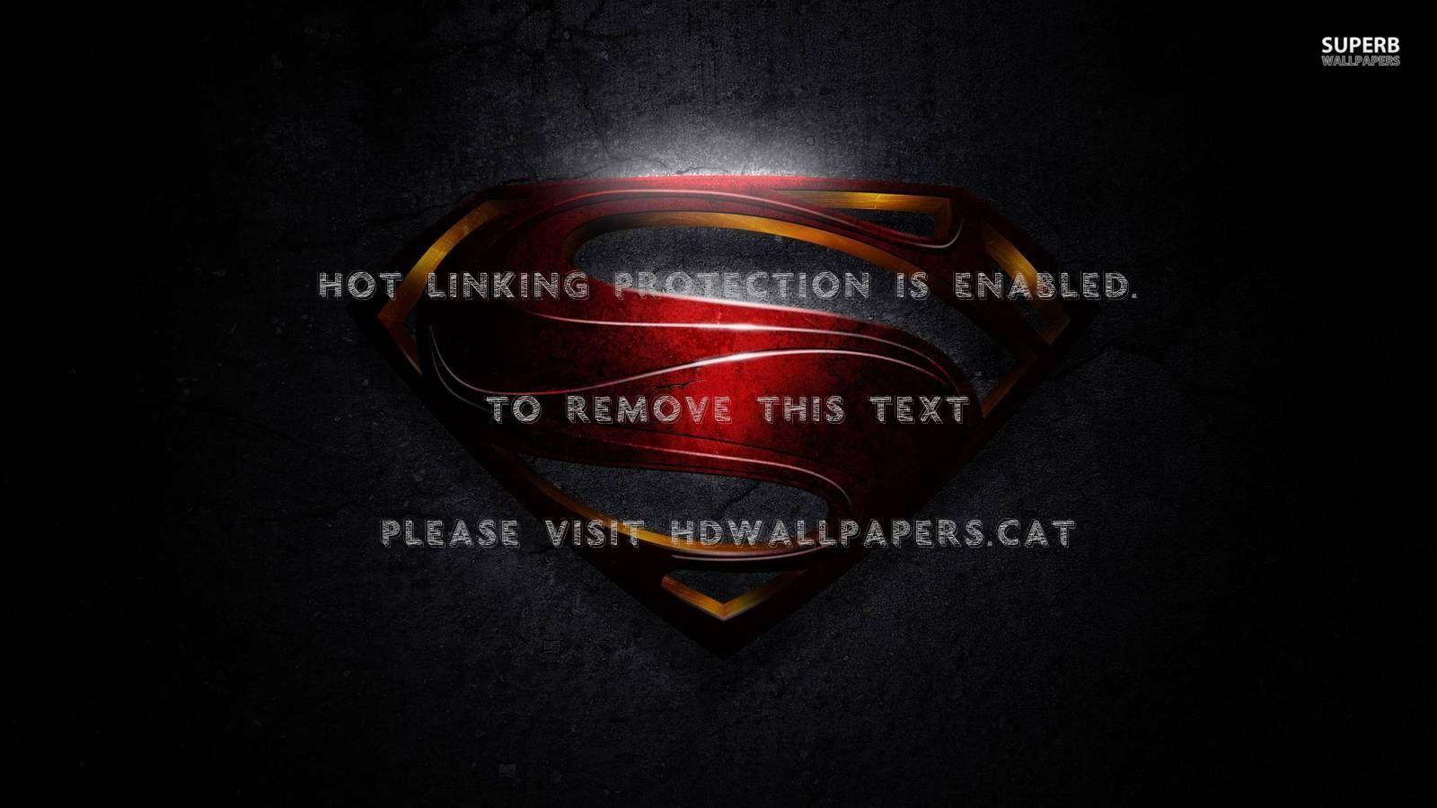 1600x900 man of steel superman logo entertainment