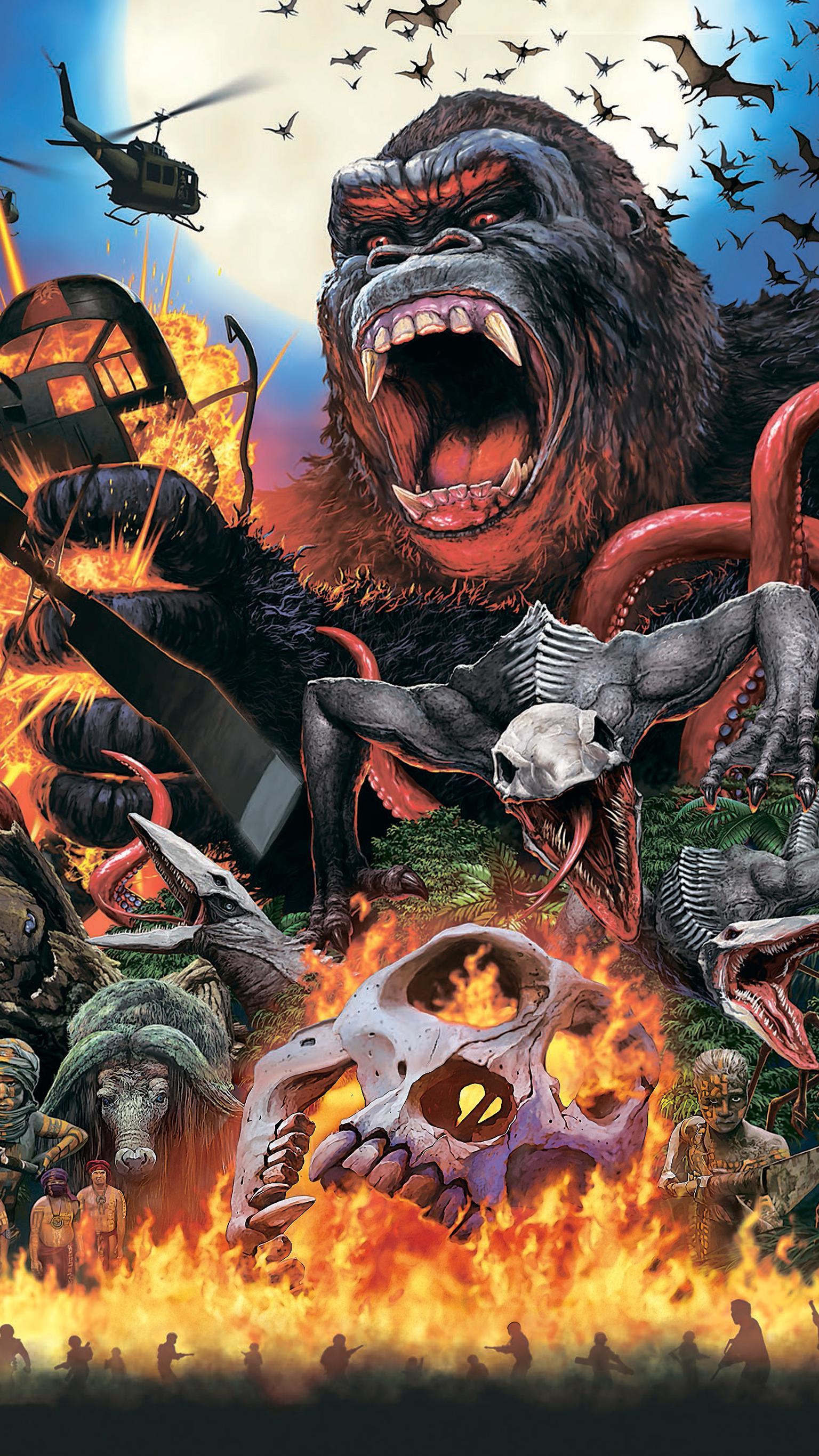 1536x2732 Kong Skull Island Wallpaper