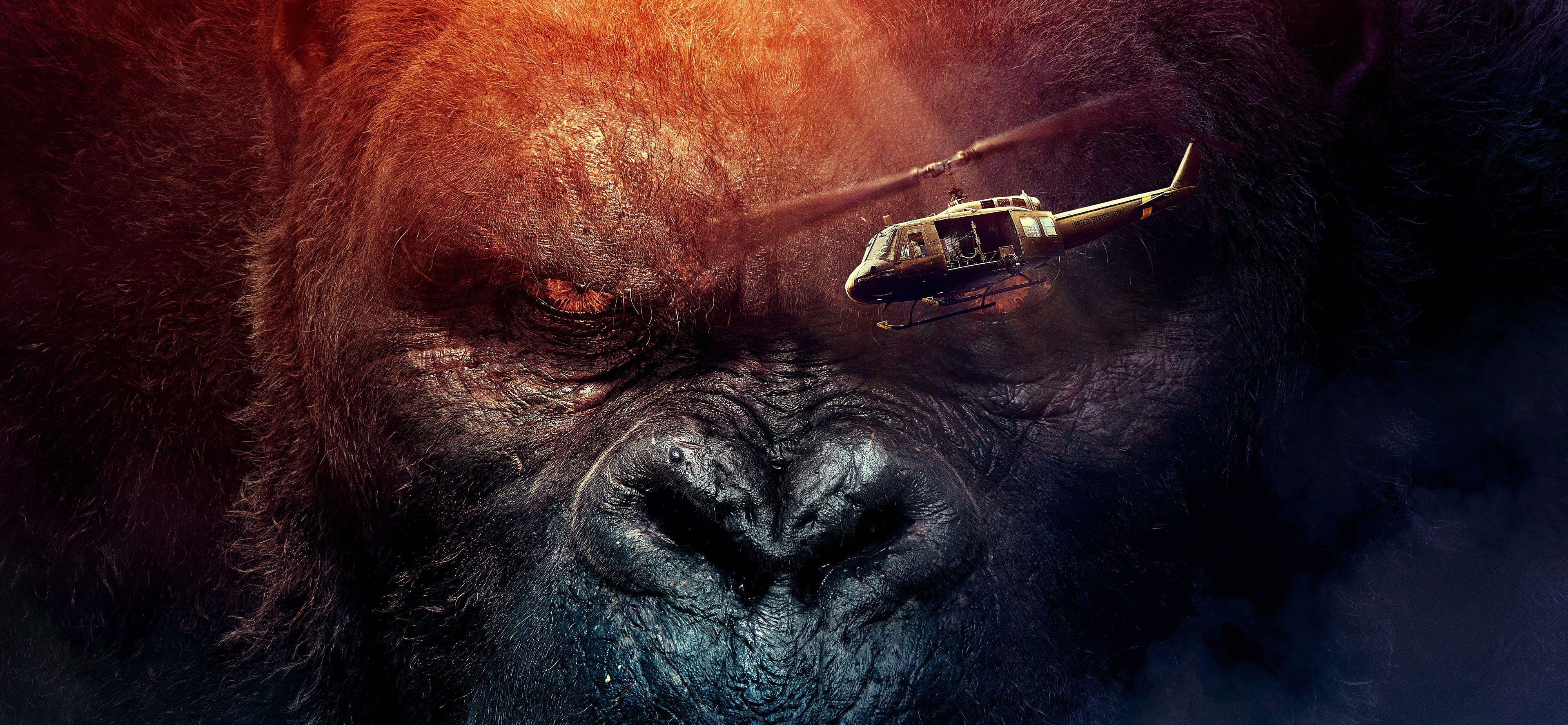 3840x1776 3840x1776 kong skull island 4k ultra HD desktop wallpaper