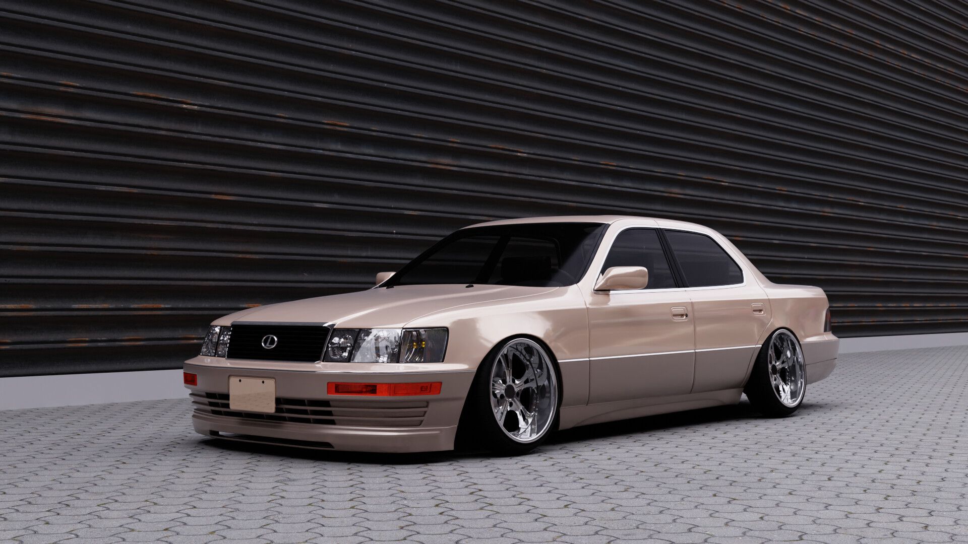 1920x1080 Lexus LS400 Stance Wald BodyKit