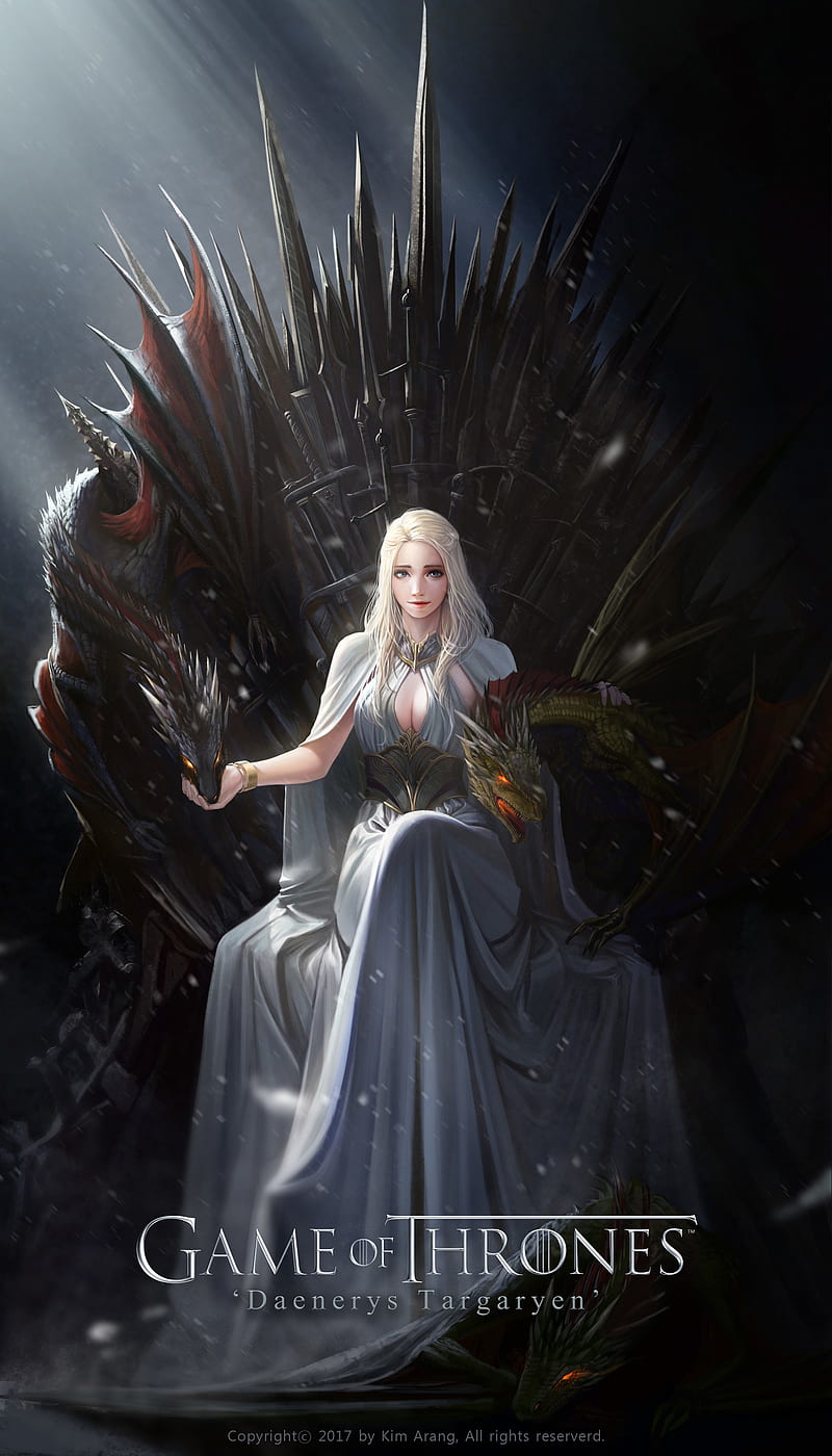 800x1400 Game of Thrones, Daenerys Targaryen, dragon, HD phone wallpaper