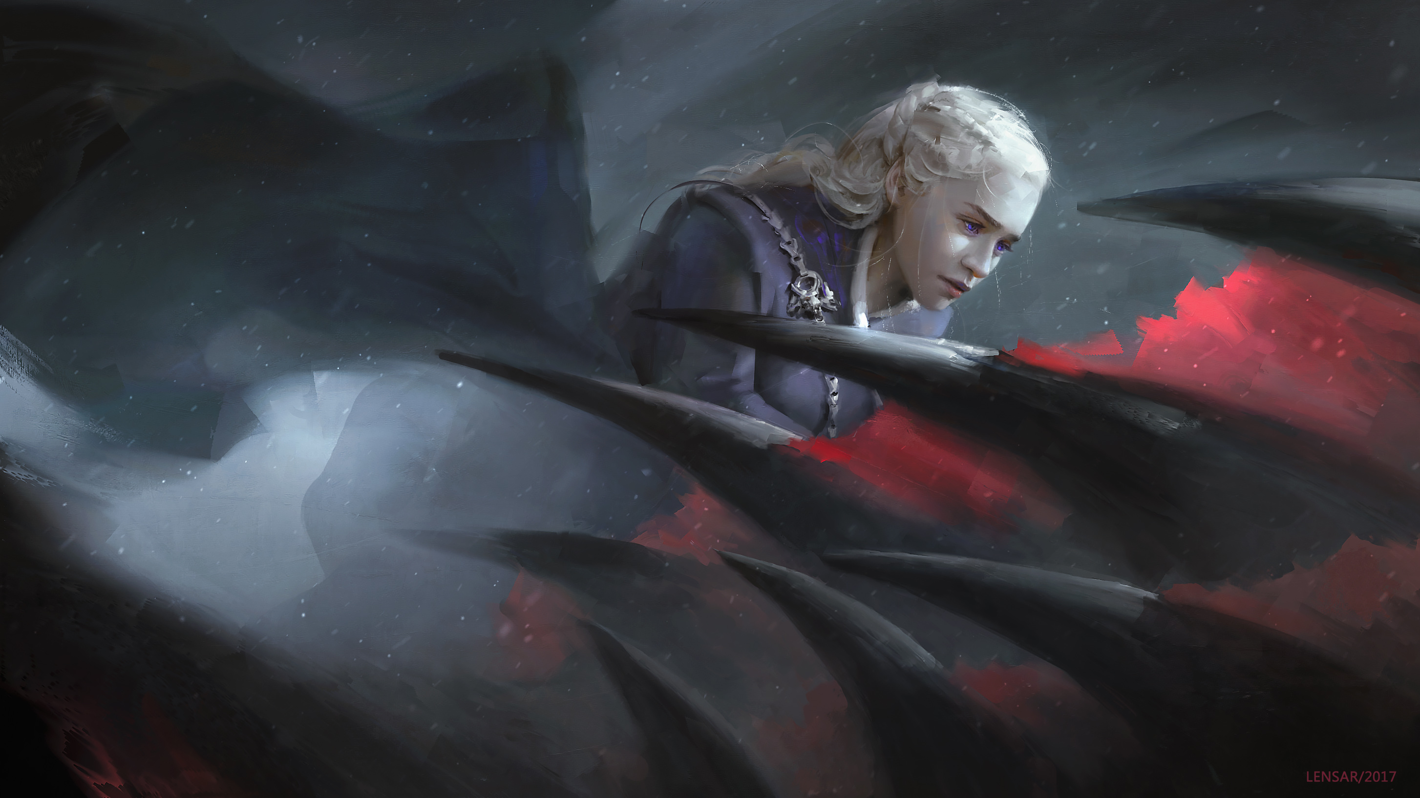 2907x1635 Daenerys Targaryen Game Of Thrones Flying Dragon Artwork Wallpaper, HD Movies 4K Wallpaper, Image and Background