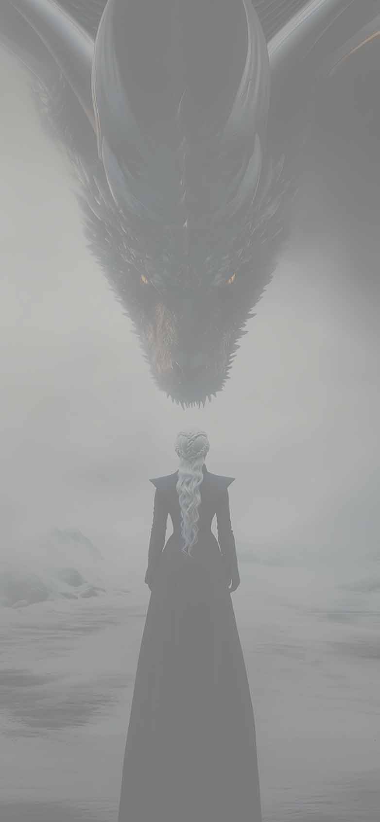 782x1692 Daenerys Targaryen with Drogon Game of Thrones Wallpaper HD