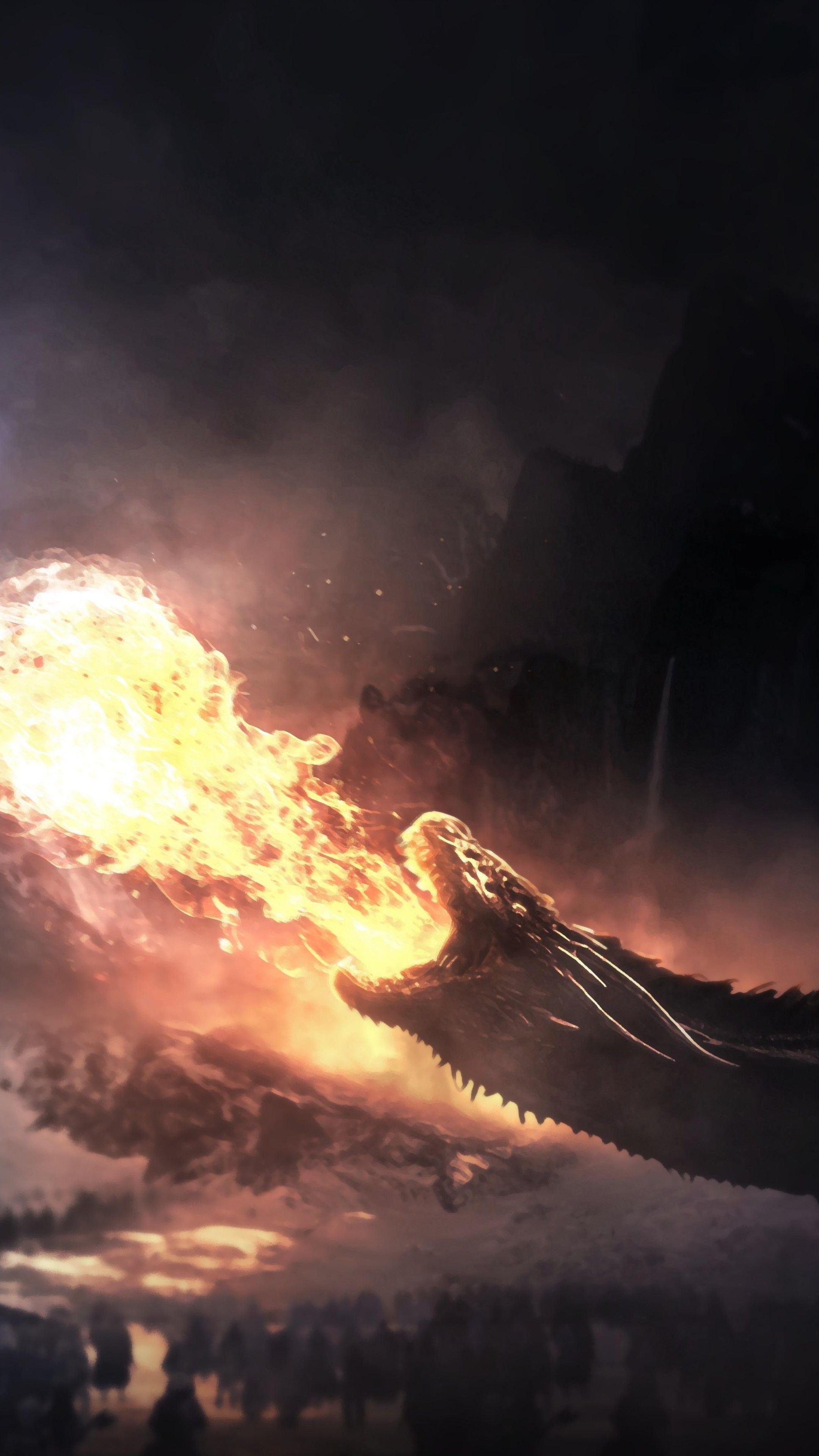 2160x3840 Wallpaper Games of Thrones, Daenerys Targaryen, Dragon, Game of Thrones Cloud, Background Free Image