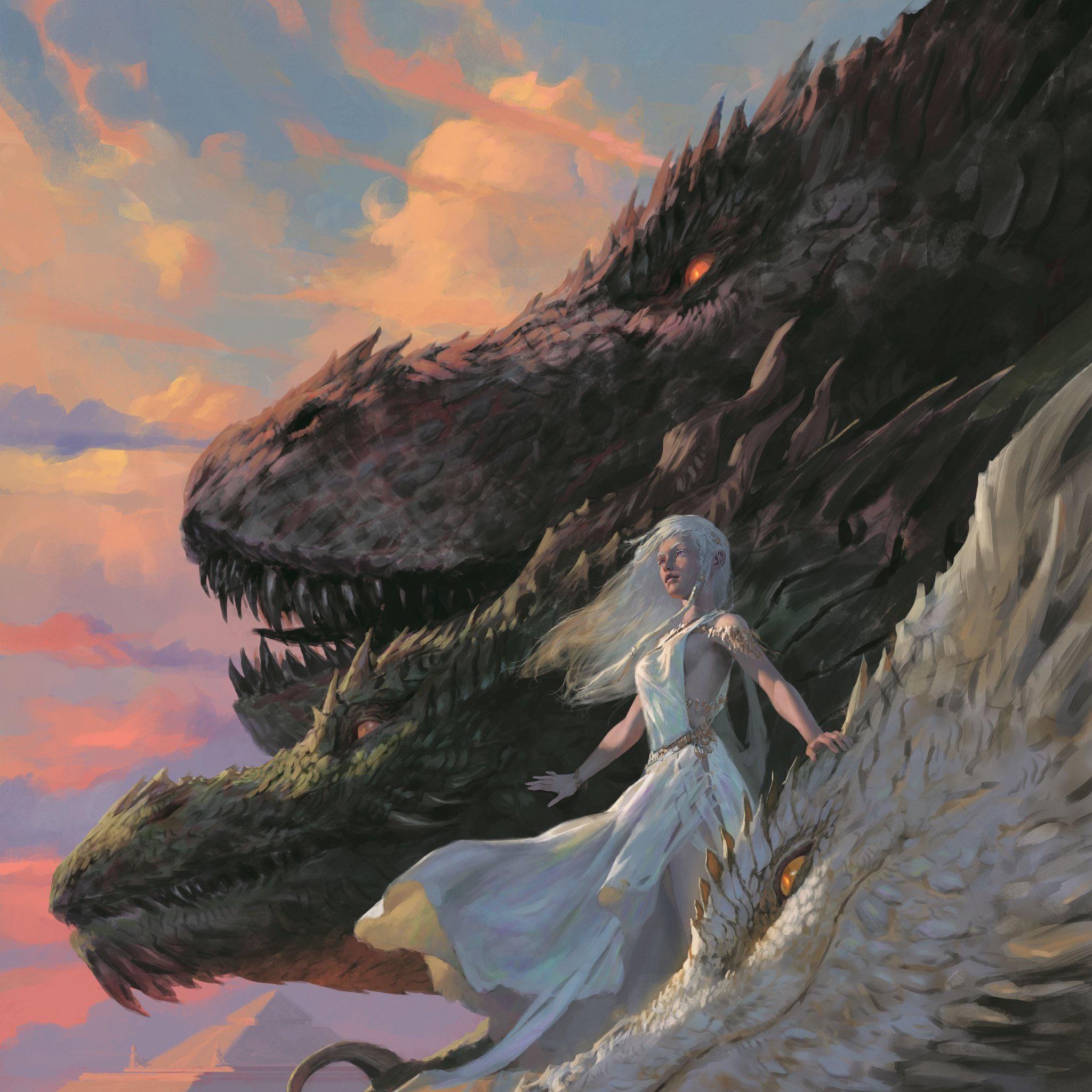 2048x2048 Daenerys Targaryen Artwork Daenerys Targaryen Art Print: Game Of Thrones Dragon Poster (digital Download)