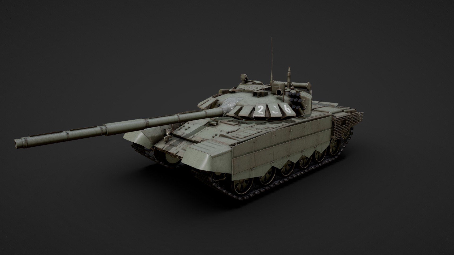 1920x1080 T 72 B3 Main Battle Tank Model By Luisbcompany [1c59b99]
