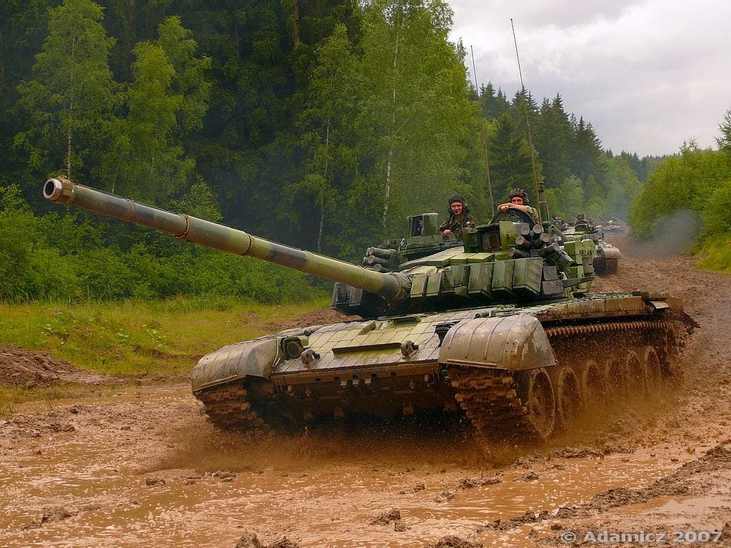1024x768 Czech Super T 72M4 Tanks Seen Headed To Poland Ukraine Border