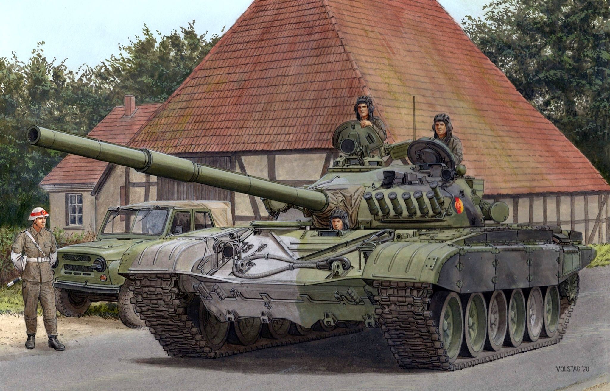 2048x1313 Wallpaper Tank, Tankers, Ddr, NVA, T 72M Germany, T 72 For Mobile And Desktop, Section оружие, Resolution 2048x1313