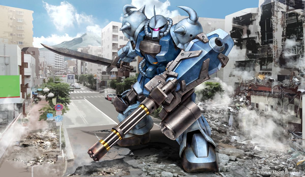 1200x695 MS 07B 3 Gouf Custom Suit Gundam 08th Ms Team By Pixiv ID 15224647 Anime Image Board