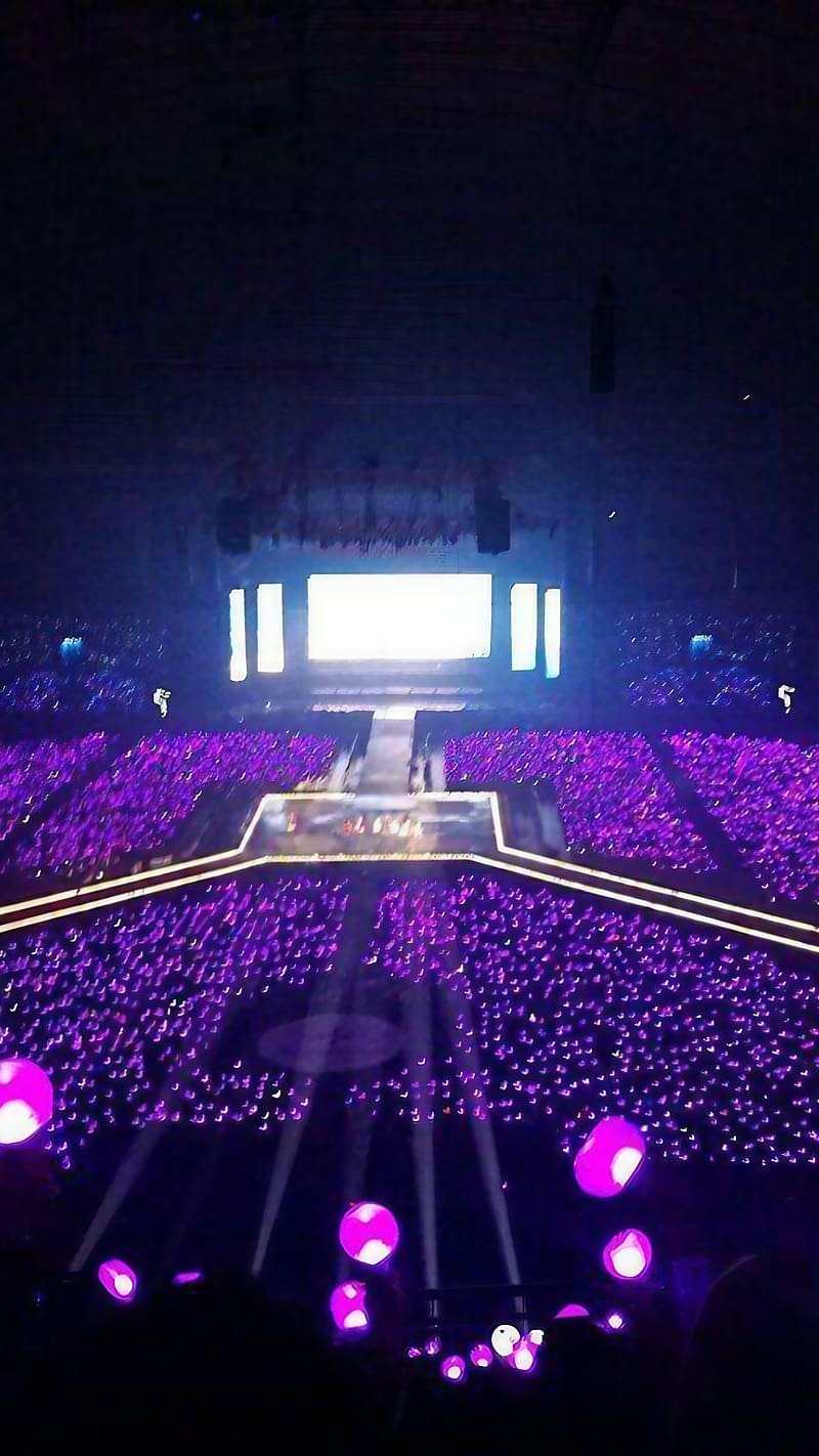 800x1422 Bts purple ocean, concert, purple, bts, korean, HD phone wallpaper