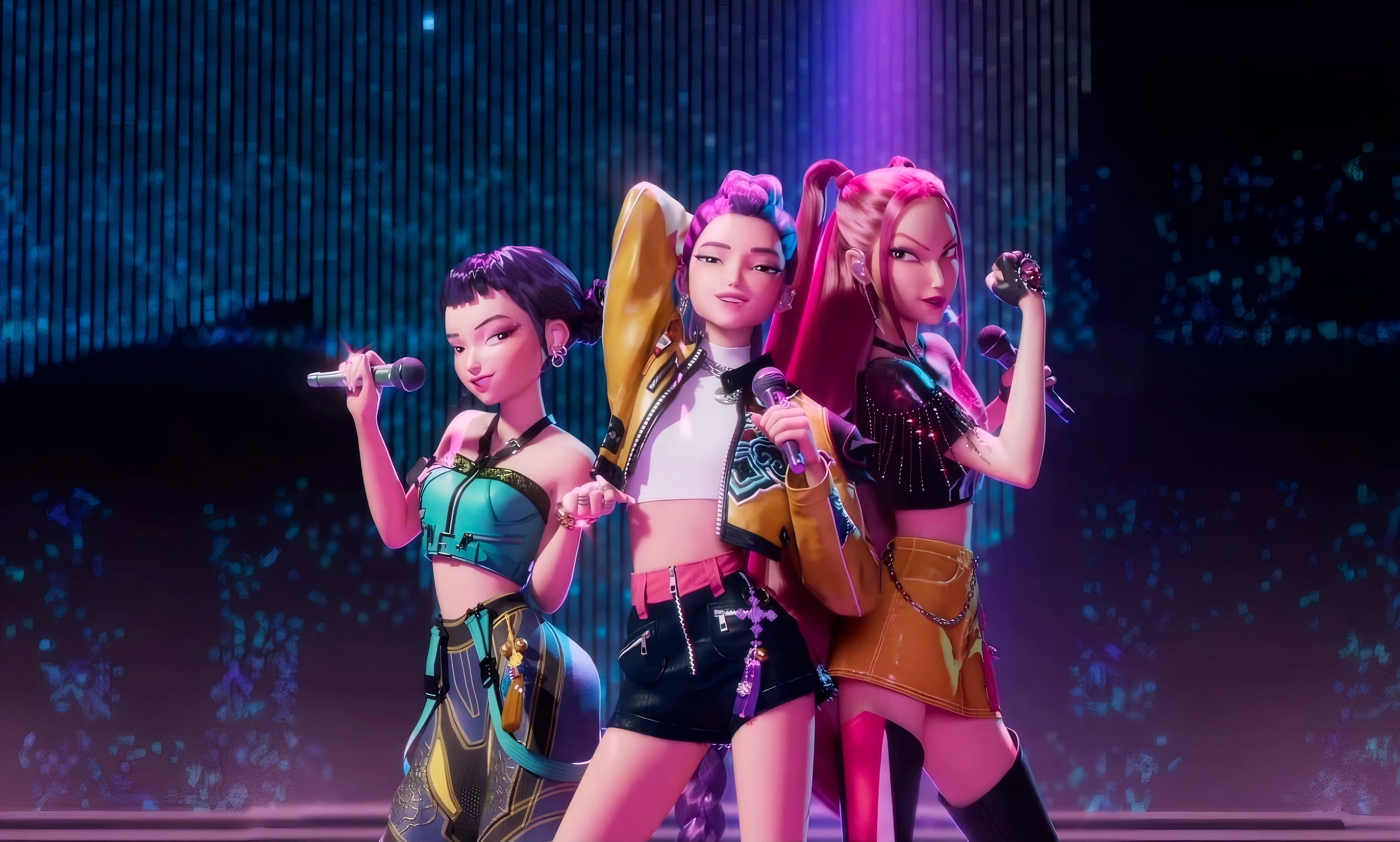 3840x2310 KPop Demon Hunters Concert Wallpaper 4K for Desktop