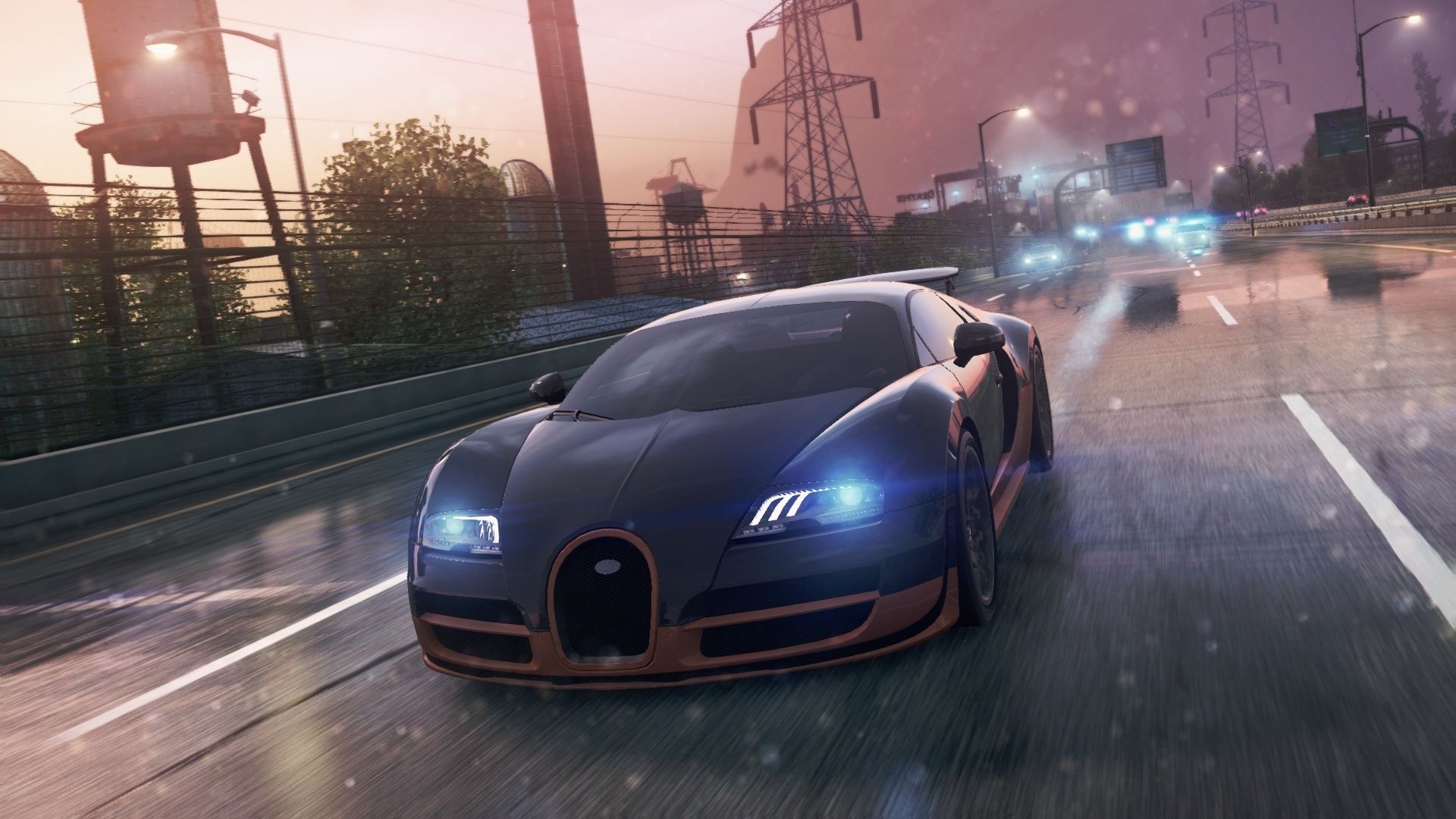 1920x1080 Wallpaper Need for Speed, Bugatti Veyron Super Sport, most wanted for mobile and desktop, section игры, resolution 1920x1080