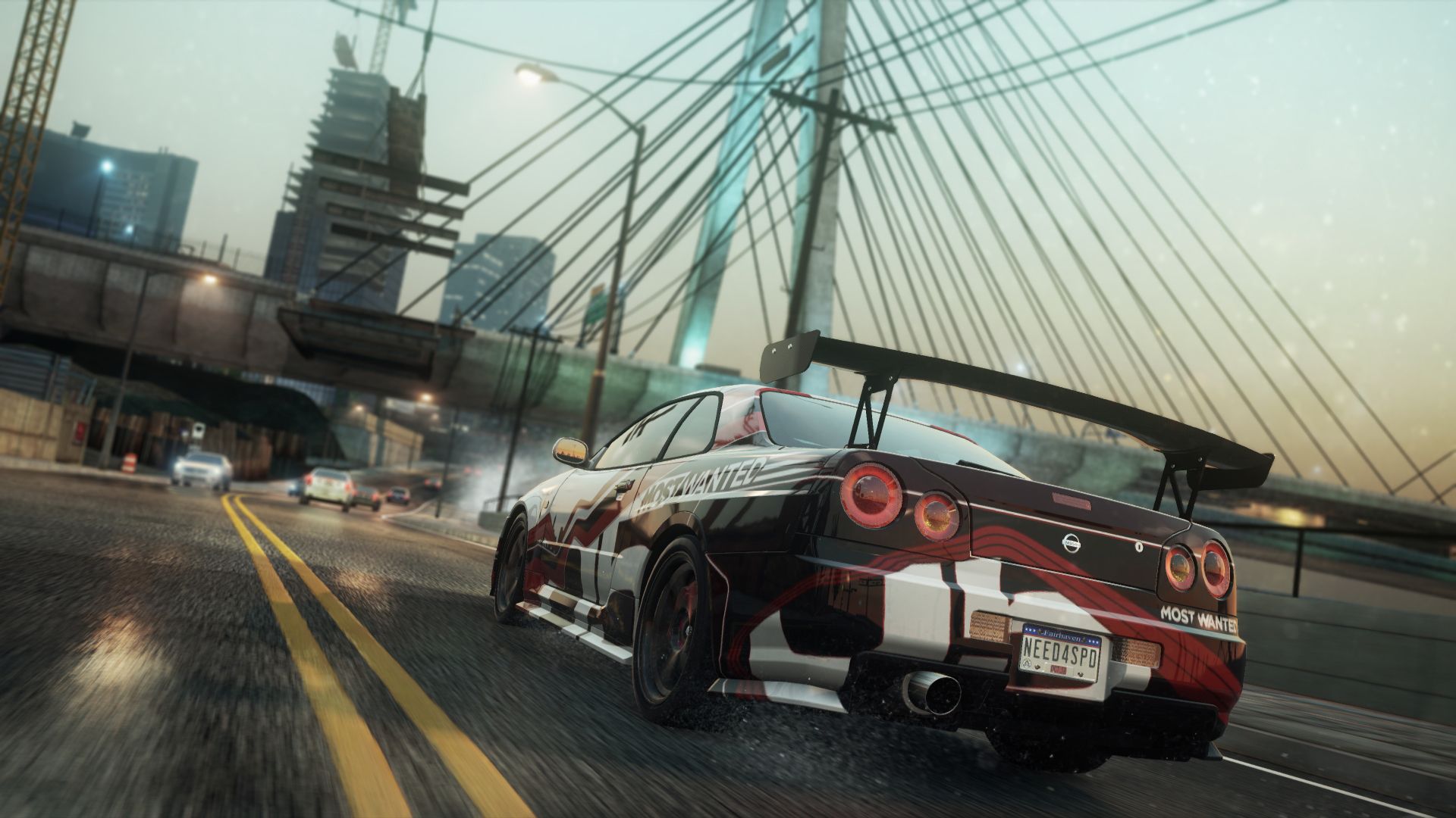 1920x1080 Wallpaper nfs, NSF, NFSMW, Need for Speed, GTRVSpecII, Nissan, R34 for mobile and desktop, section игры, resolution 1920x1080