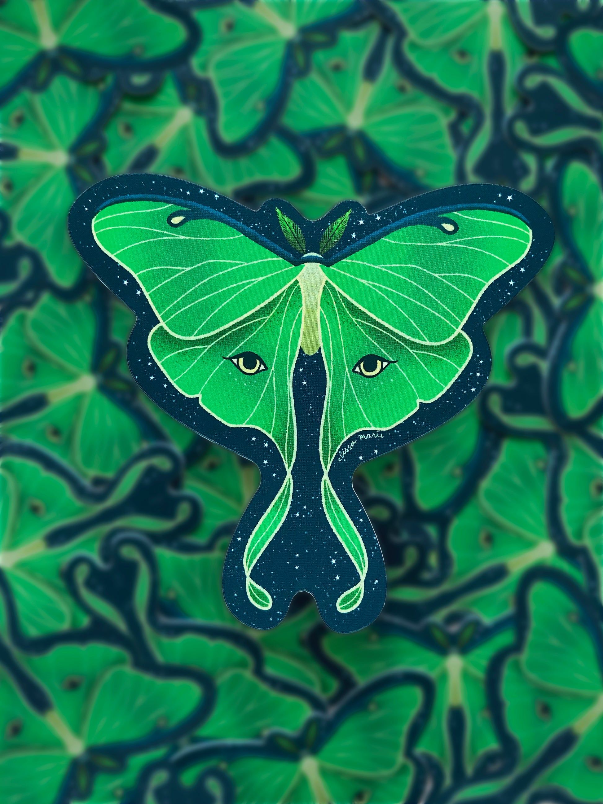 1946x2595 Luna Moth Sticker