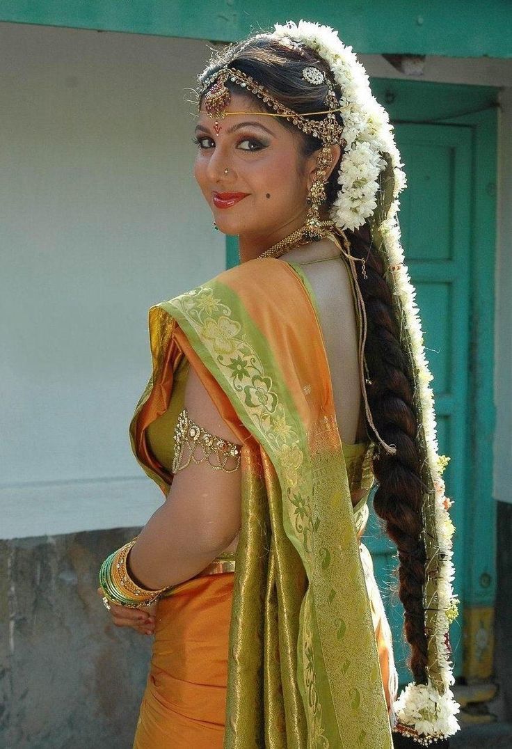 736x1076 Rambha Saree Side Look Photo. Saree, Half saree, Blue color saree. Udaya bhanu photo