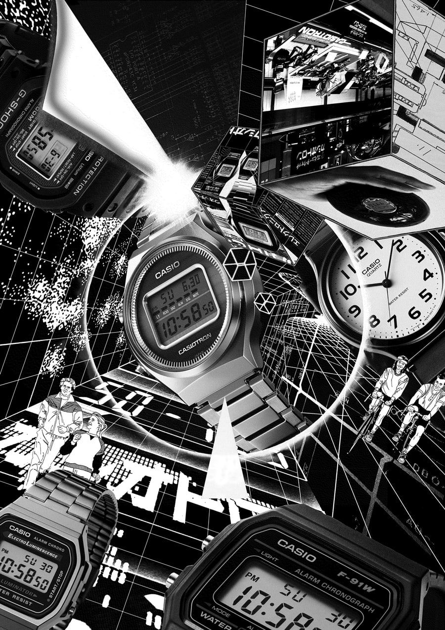 900x1273 CASIO × KOSUKE KAWAMURA】CASIO Watch 50th Anniversary Artwork