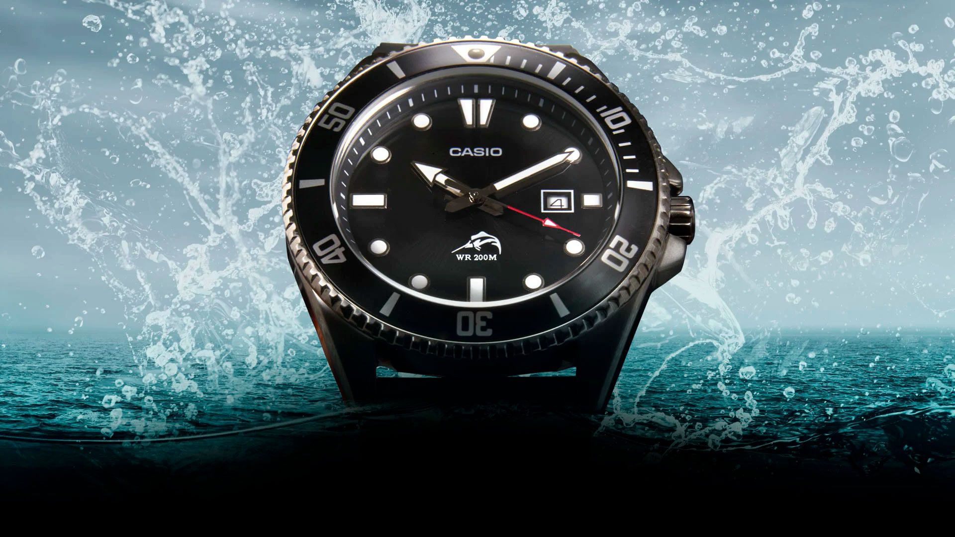1920x1080 Wallpaper Casio, Duro 200 Diver's MDV- watch for mobile and desktop, section макро, resolution 1920x1080