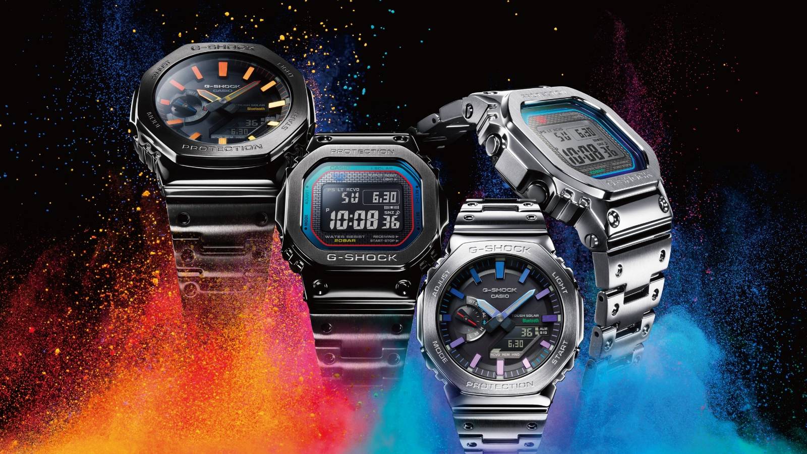 1600x900 Casio's Newest G Shock Watches Sport These Stunning Colourful Faces