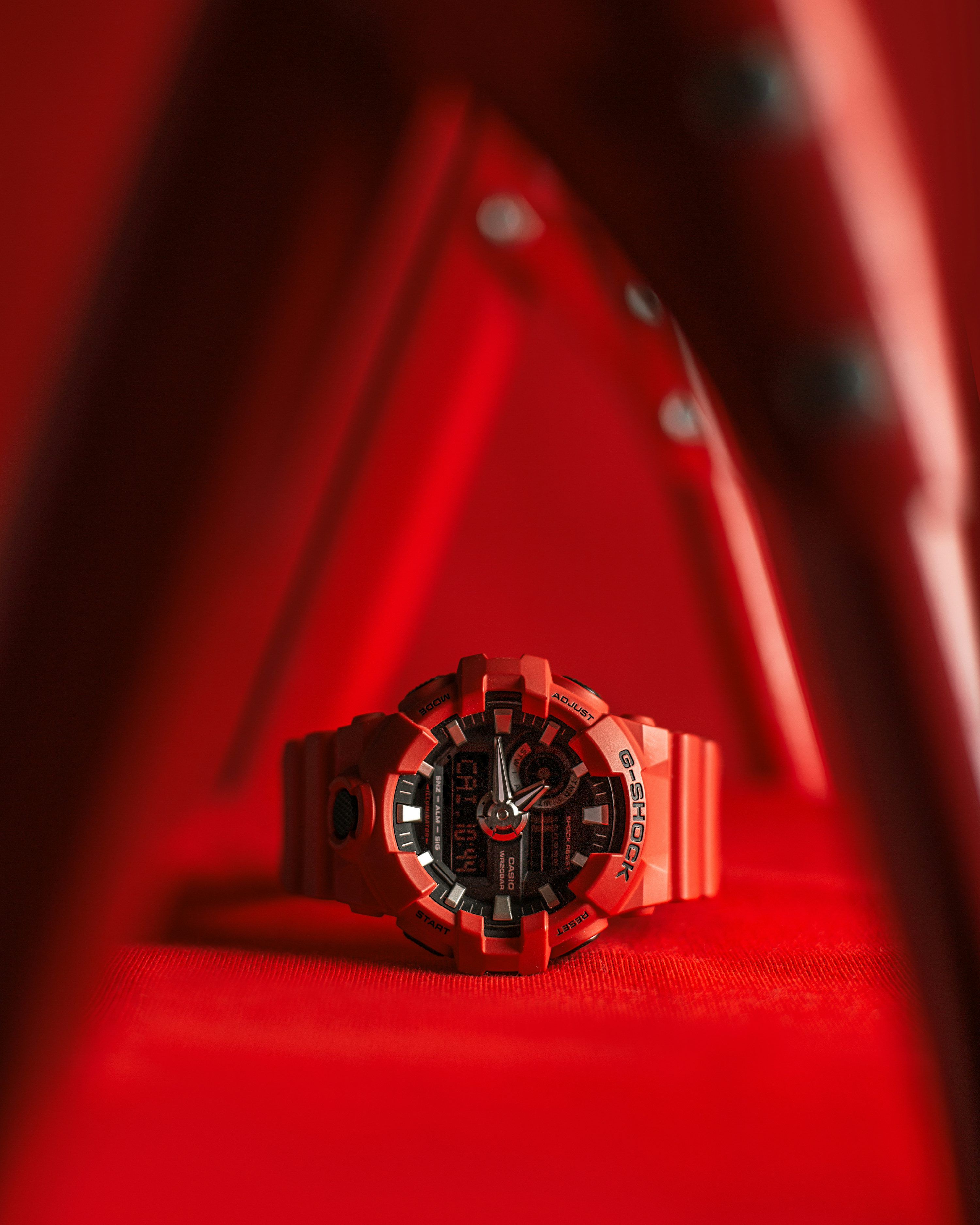3000x3750 Selective Focus Photography Of Red Casio G SHOCK Digital Analog Watch