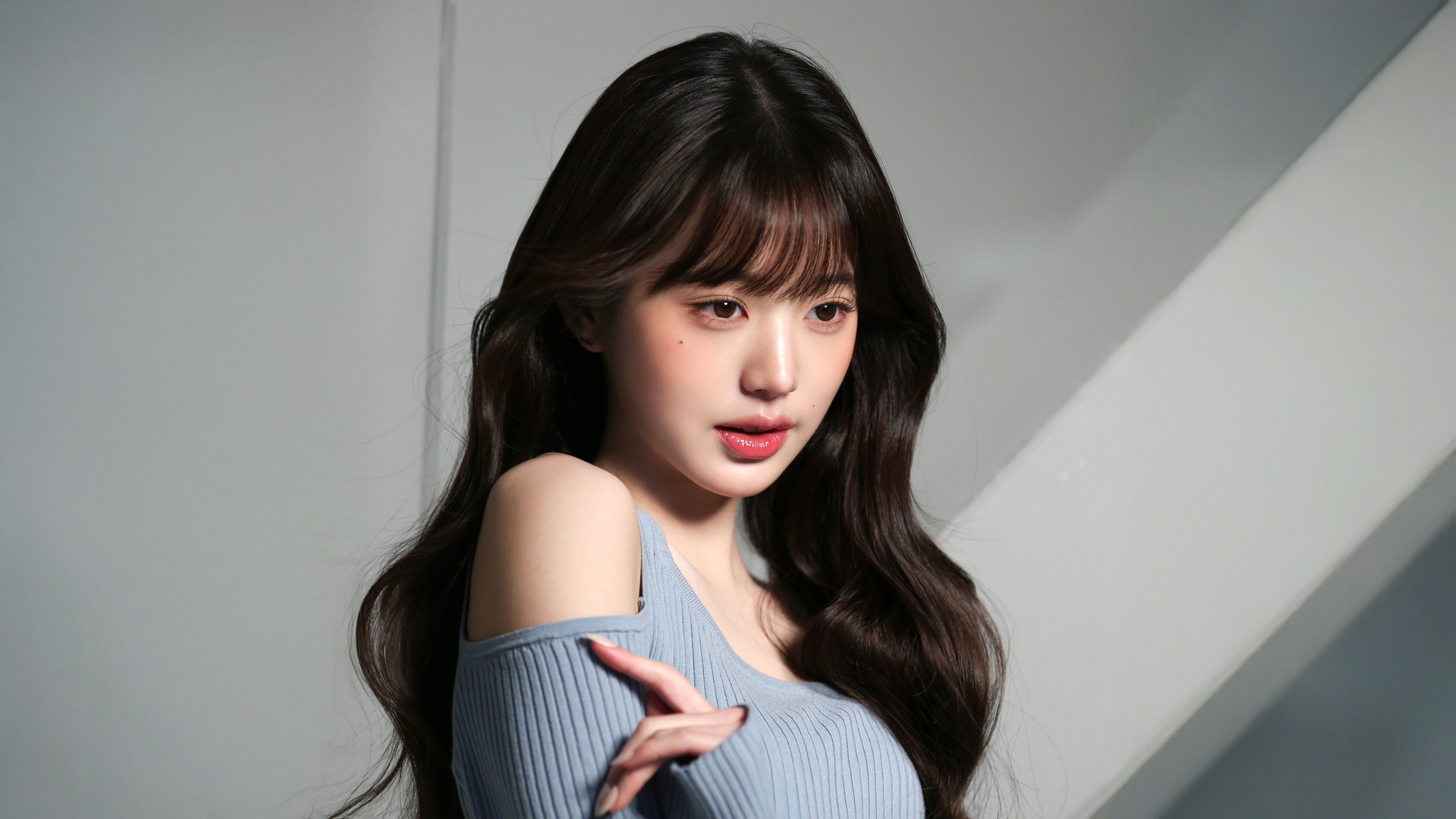 5120x2880 Jang Wonyoung Wallpaper 4K, Vogue Korea, 5K, Beautiful singer