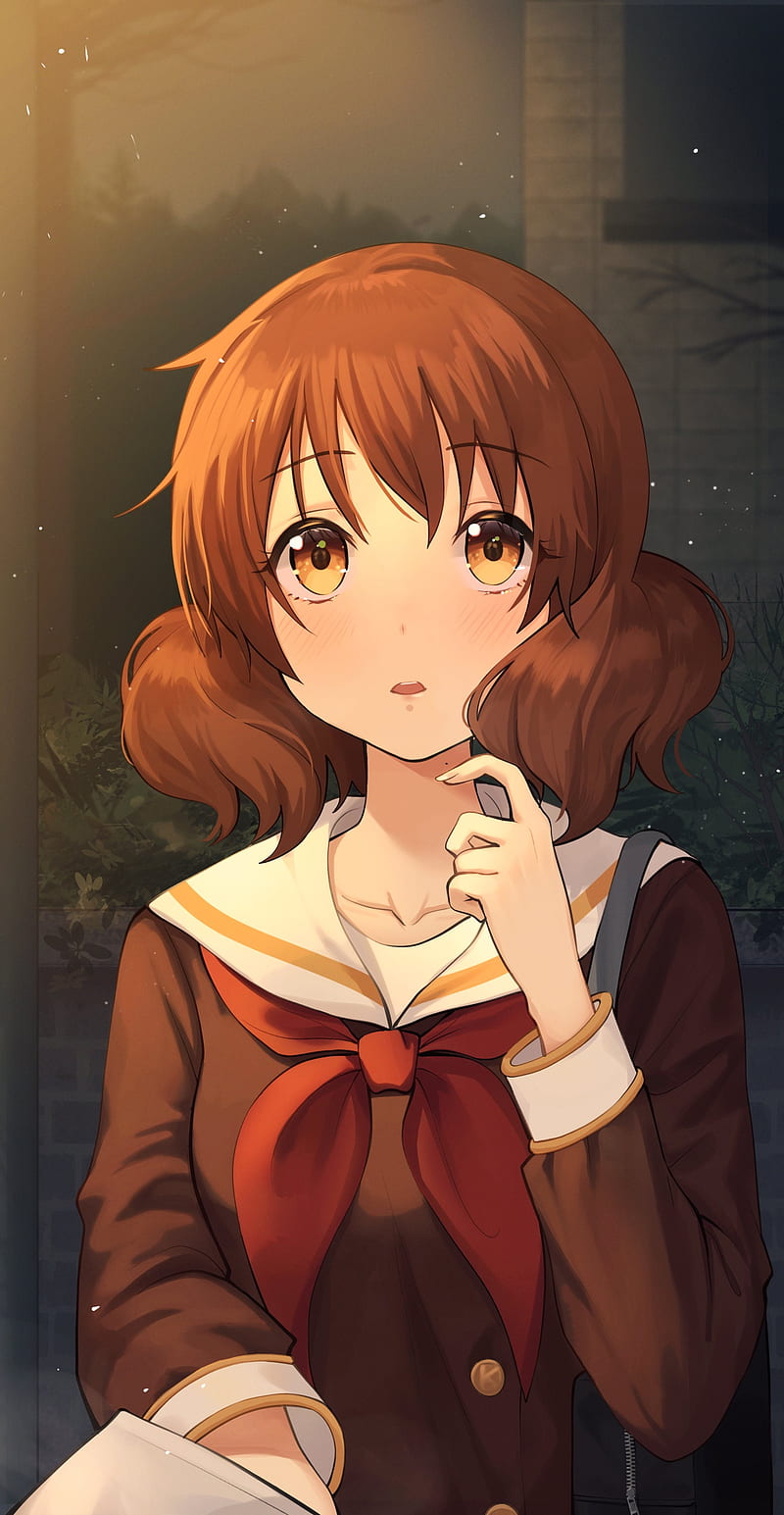 800x1545 Oumae kumiko, hibike! euphonium, brown hair, school uniform, Anime, HD phone wallpaper