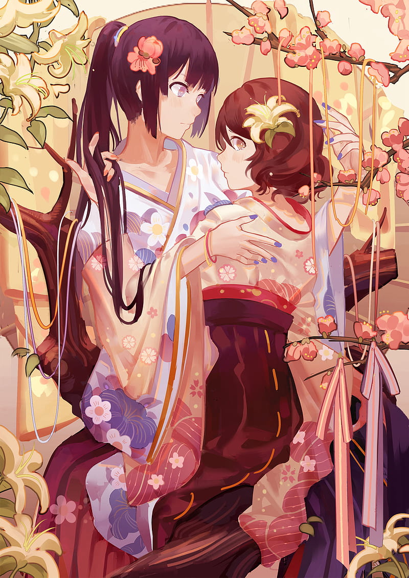 800x1131 Anime, anime girls, fantasy girl, Hibike! Euphonium, Kousaka Reina, Oumae Kumiko, HD phone wallpaper