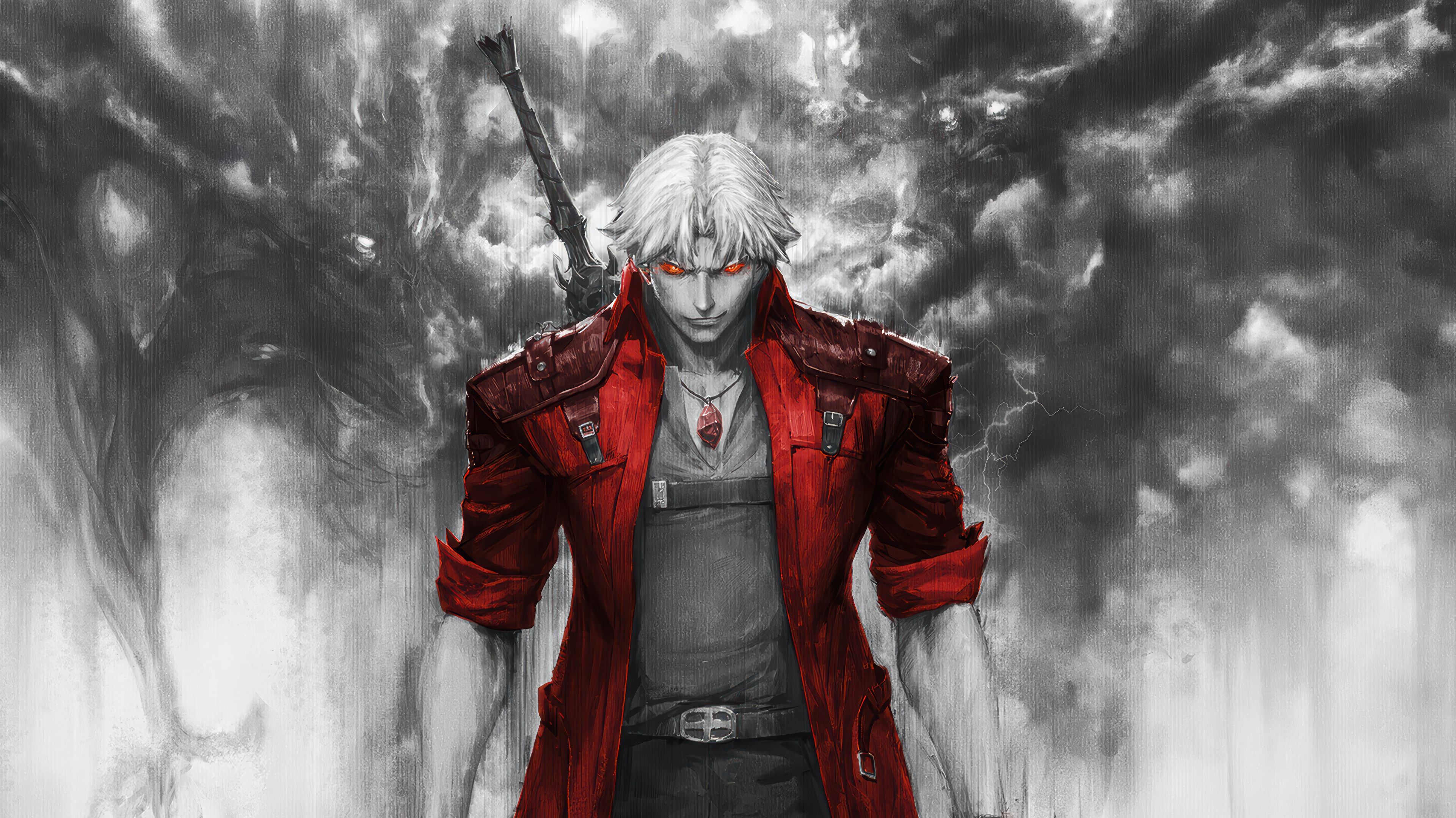 3840x2160 Dante Dominates: Devil May Cry Anime 4K Ultra HD Wallpaperx2160