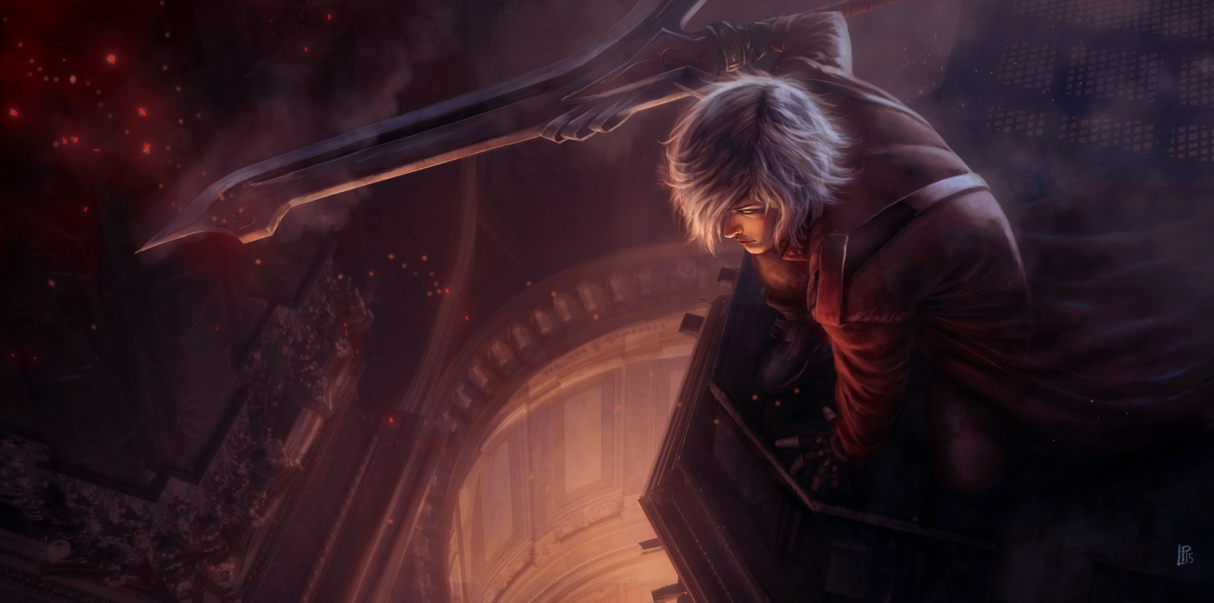 4992x2481 devil may cry, dante, art Wallpaper, HD Games 4K Wallpaper, Image and Background