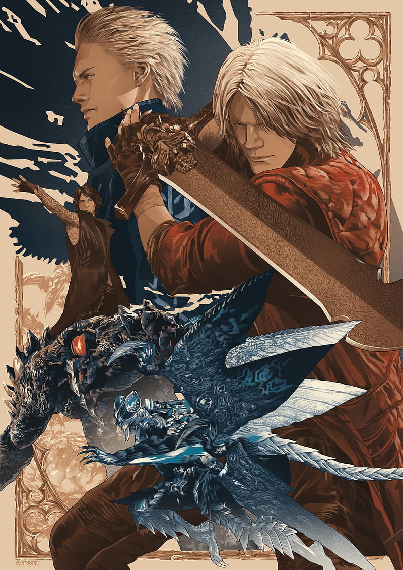 800x1131 Brothers, dante, devil may cry vergil, HD phone wallpaper